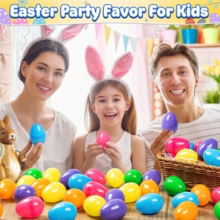 Foto 7 | Huevos De Pascua De Plástico V-opitos De 8 Cm, 36 Unidades, Rellenables A Granel Con Bisagra - Venta Internacional.