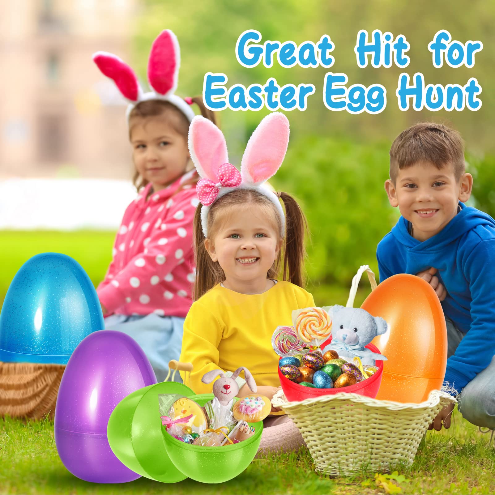 Foto 7 | Huevos De Pascua Shemira, 8 Unidades, 25 Cm, Gigantes, De Plástico, Rellenables - Venta Internacional.