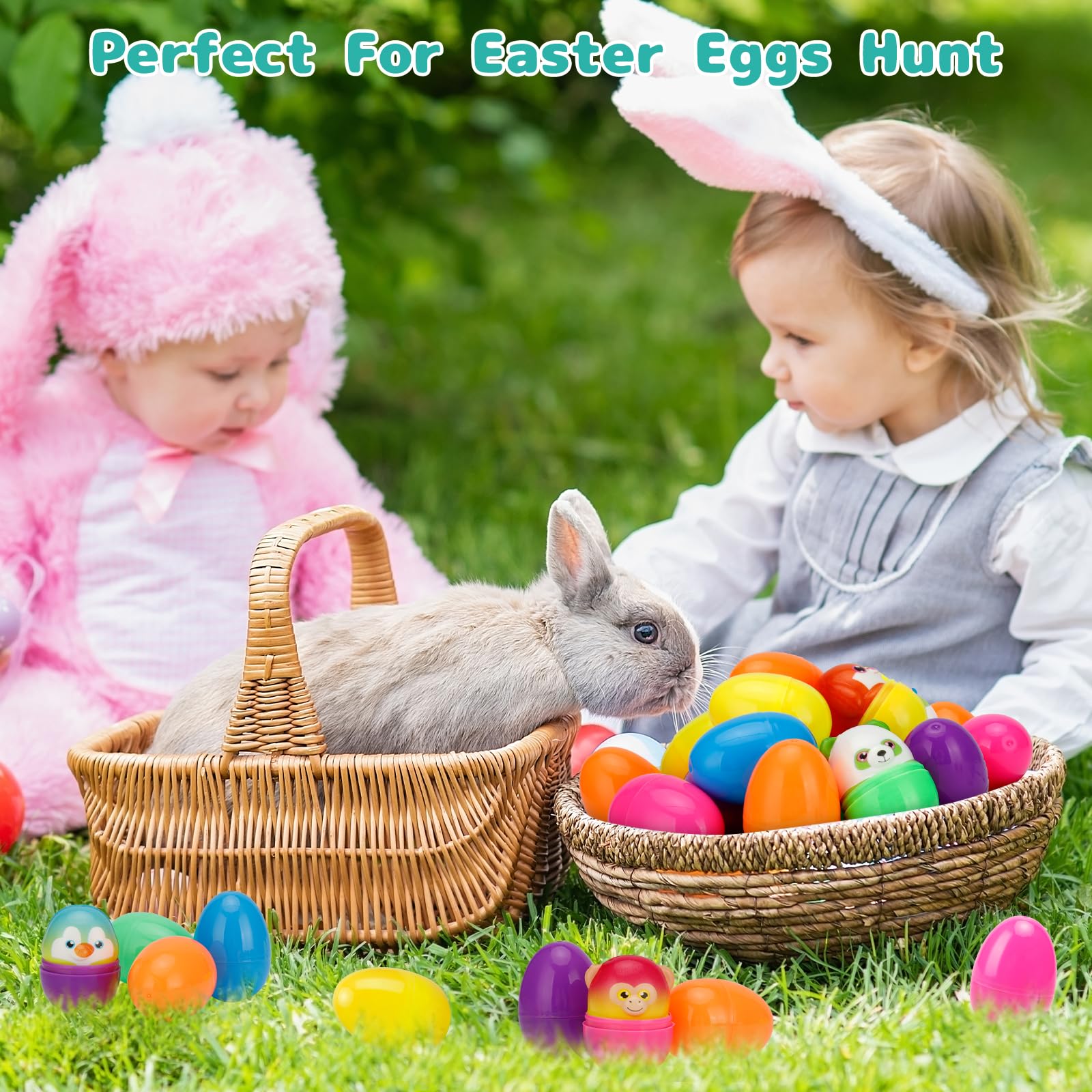 Foto 6 pulgar | Paquete De 20 Huevos De Pascua Precargados Con Juguetes De Animales Blandos - Venta Internacional.