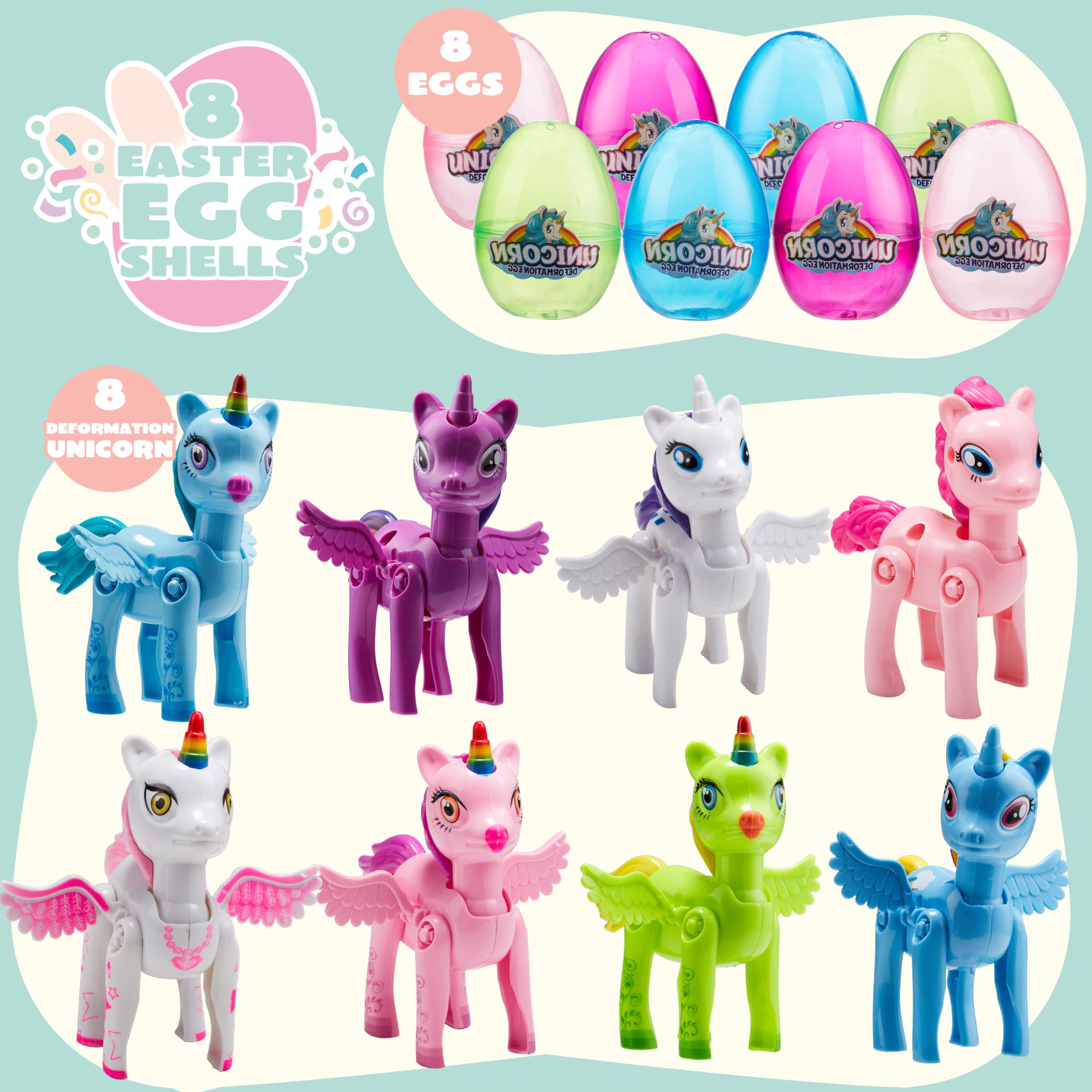 Foto 3 pulgar | Huevo De Pascua Joyin De 3,5 Ml Precargado Con Juguetes De Deformación De Unicornios - Venta Internacional.