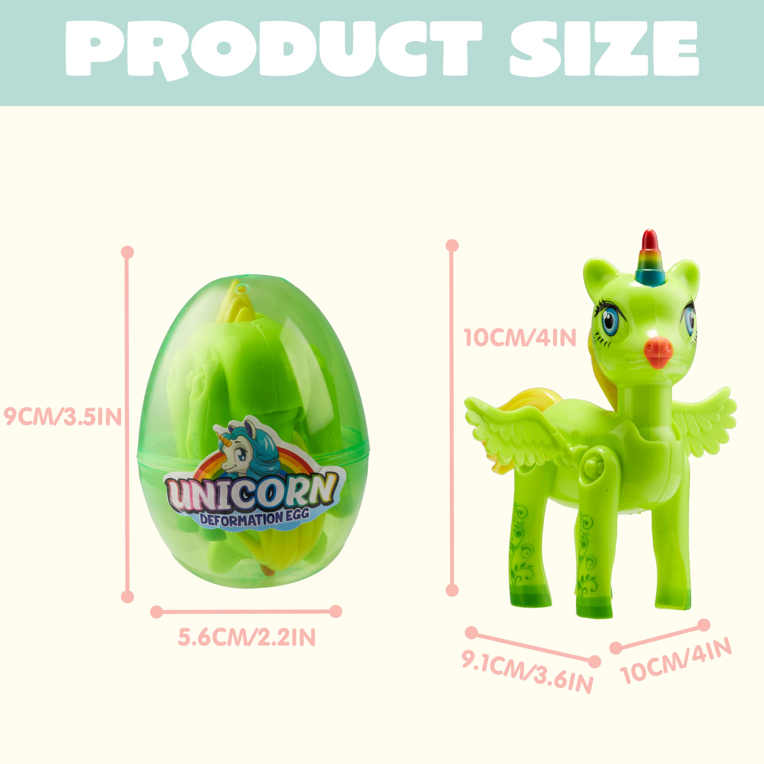 Foto 6 pulgar | Huevo De Pascua Joyin De 3,5 Ml Precargado Con Juguetes De Deformación De Unicornios - Venta Internacional.