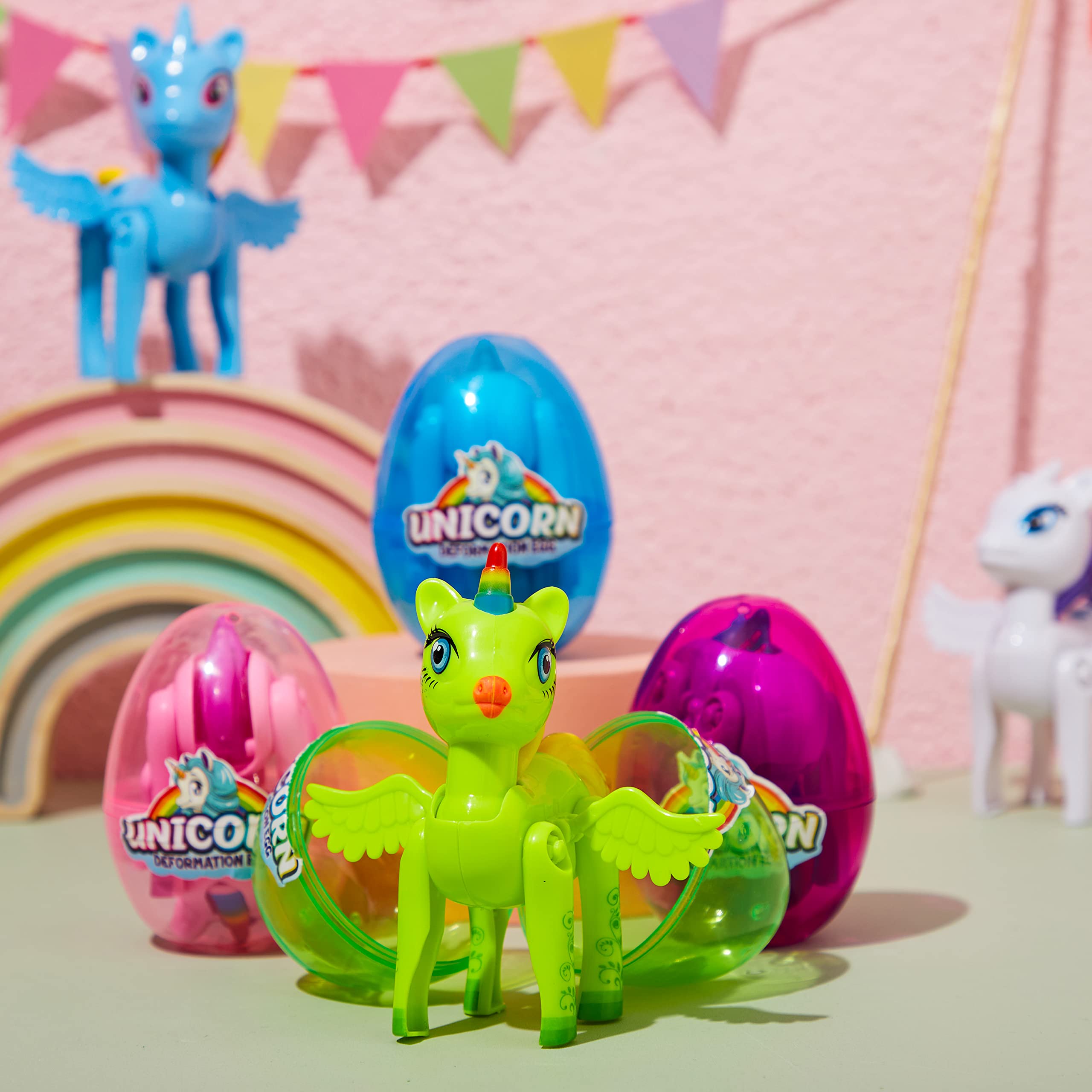 Foto 8 pulgar | Huevo De Pascua Joyin De 3,5 Ml Precargado Con Juguetes De Deformación De Unicornios - Venta Internacional.