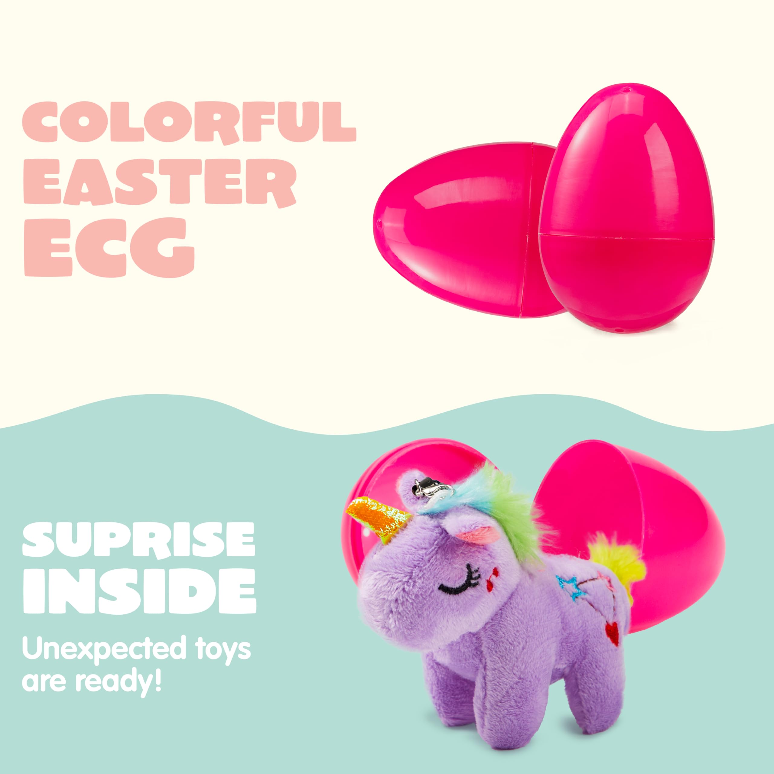 Foto 5 pulgar | Huevos De Pascua Rellenos De Joyin Con Unicornio De Peluche Para Niños, 12 Unidades - Venta Internacional.