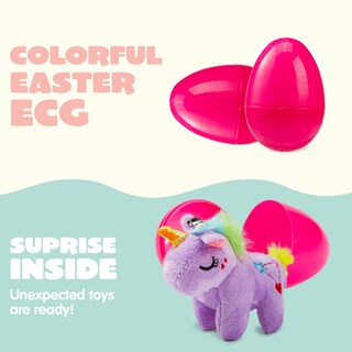 Foto 4 | Huevos De Pascua Rellenos De Joyin Con Unicornio De Peluche Para Niños, 12 Unidades - Venta Internacional.