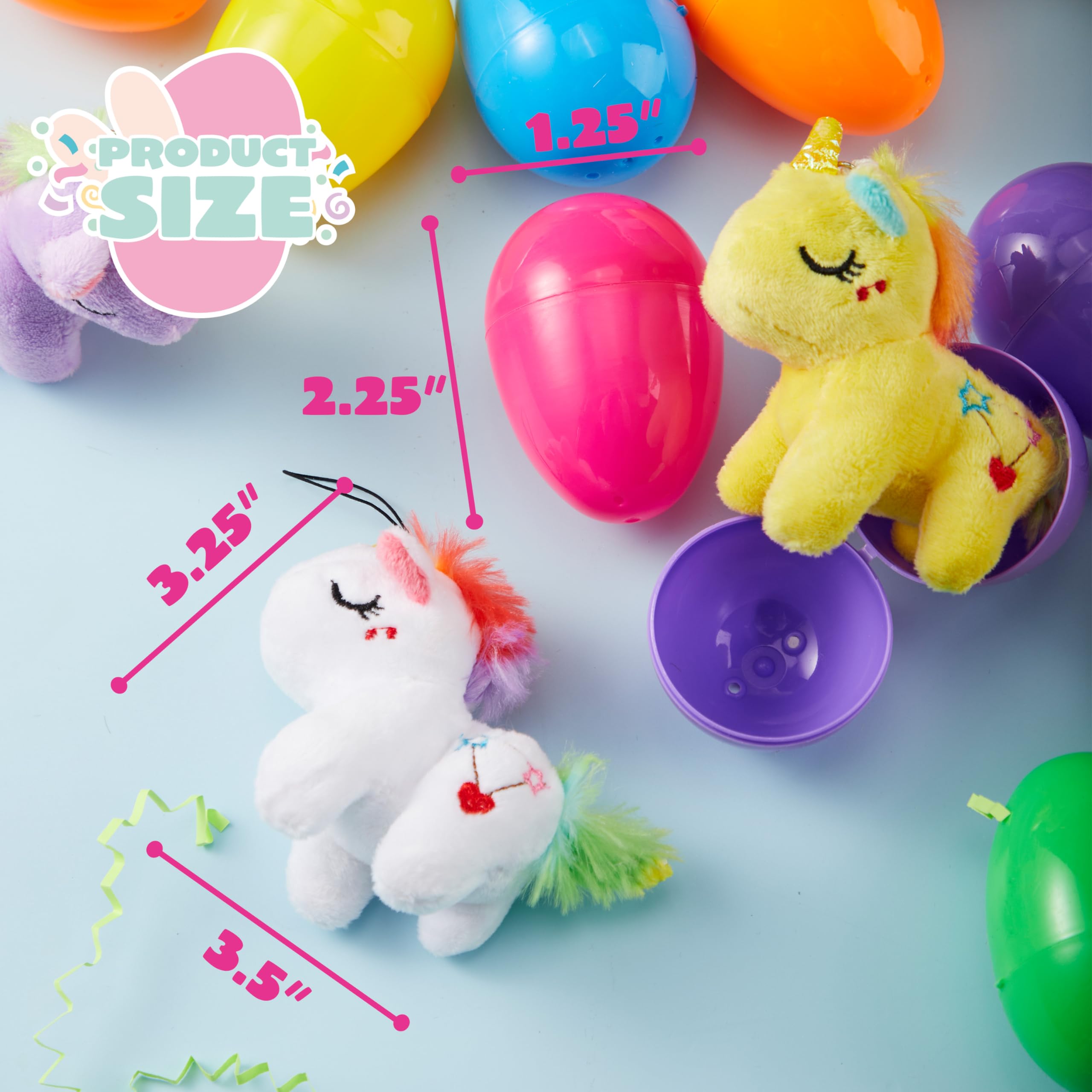 Foto 6 pulgar | Huevos De Pascua Rellenos De Joyin Con Unicornio De Peluche Para Niños, 12 Unidades - Venta Internacional.