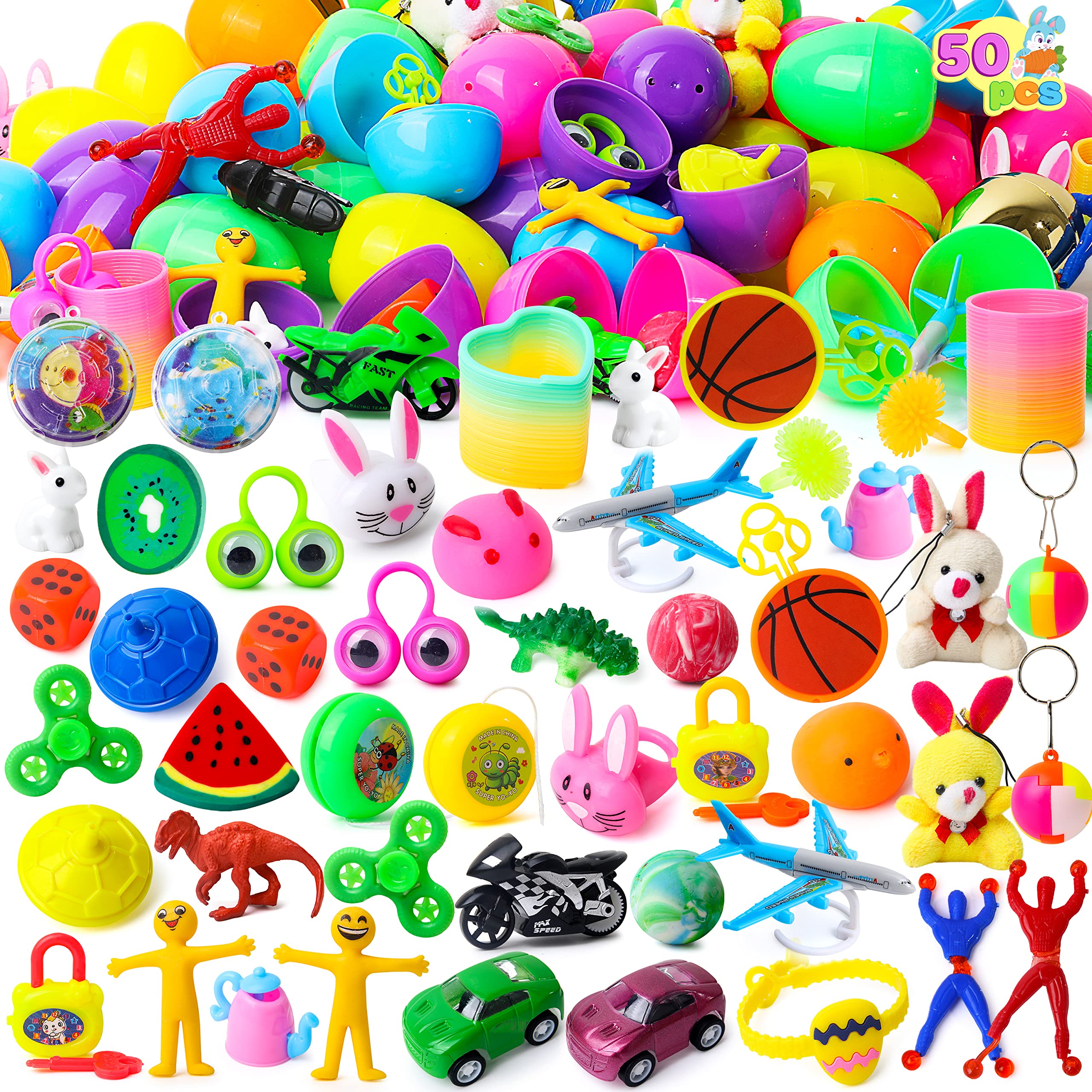 Huevos De Pascua Precargados Joyin, 50 Unidades Con Relleno Toys For Hunt - Venta Internacional.