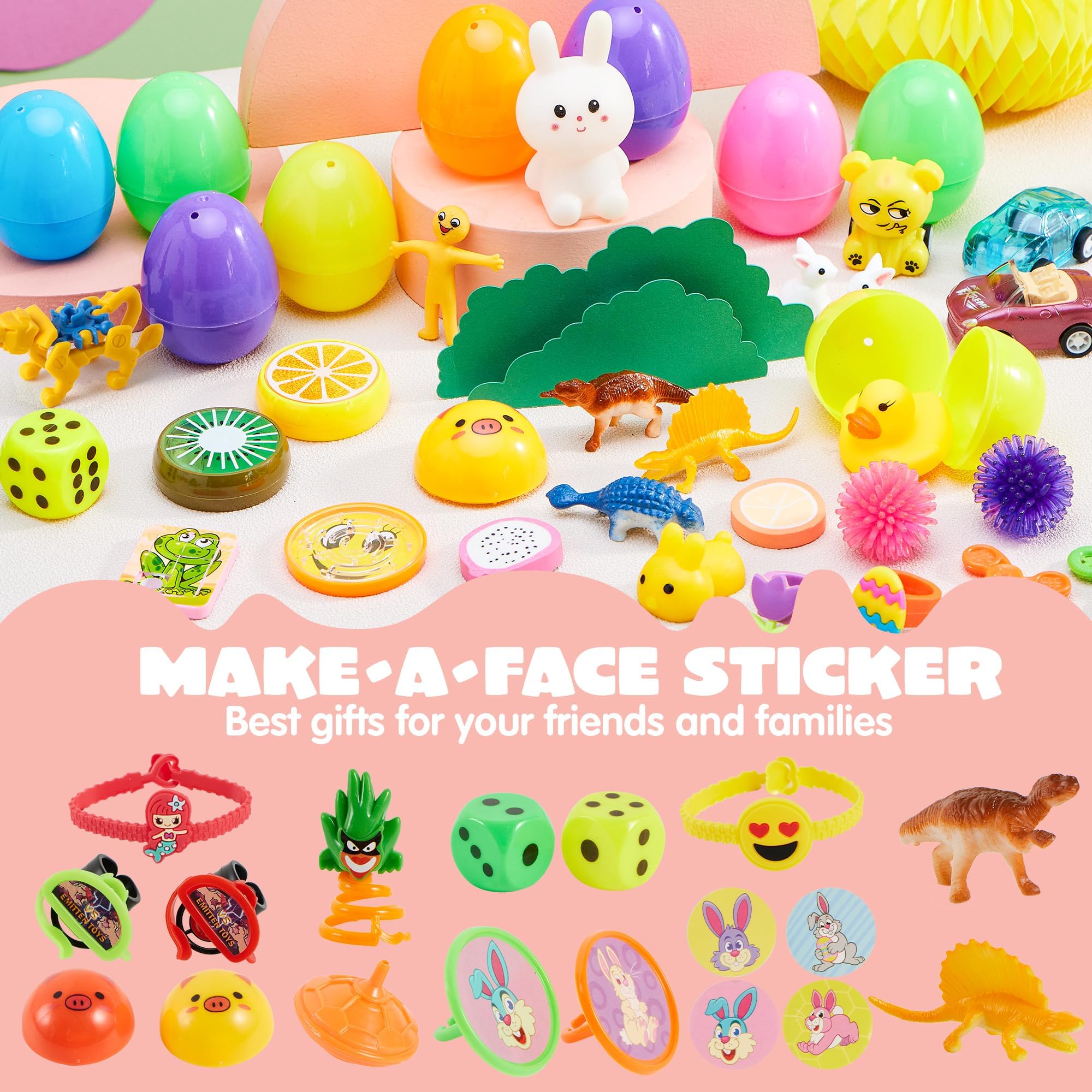 Foto 4 pulgar | Huevos De Pascua Joyin Precargados Con Juguetes Y Pegatinas, 80 Paquetes - Venta Internacional.