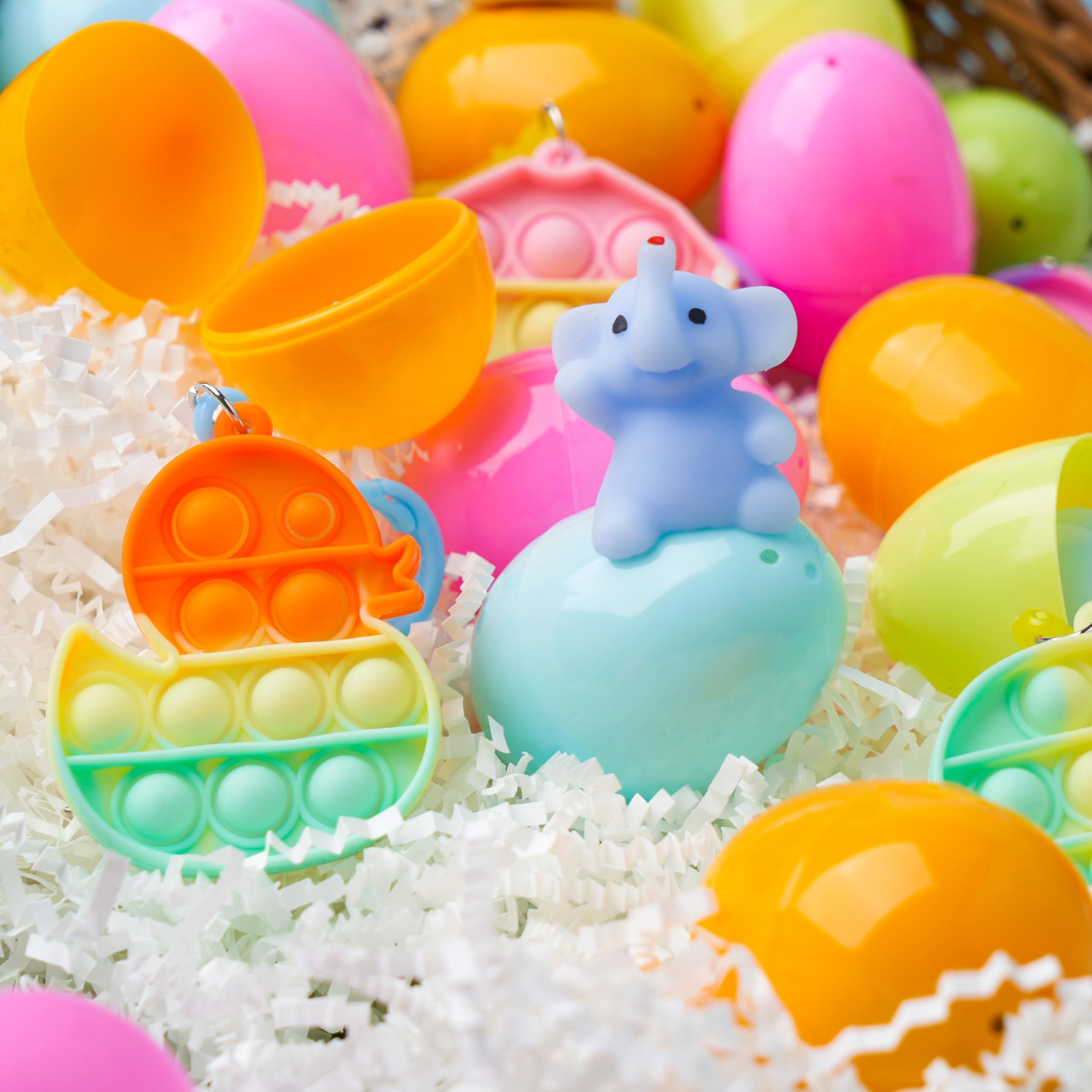 Foto 8 pulgar | Huevos De Pascua Precargados Joyin, 24 Unidades, Con Llaveros Con Mochi Y Burbujas - Venta Internacional.