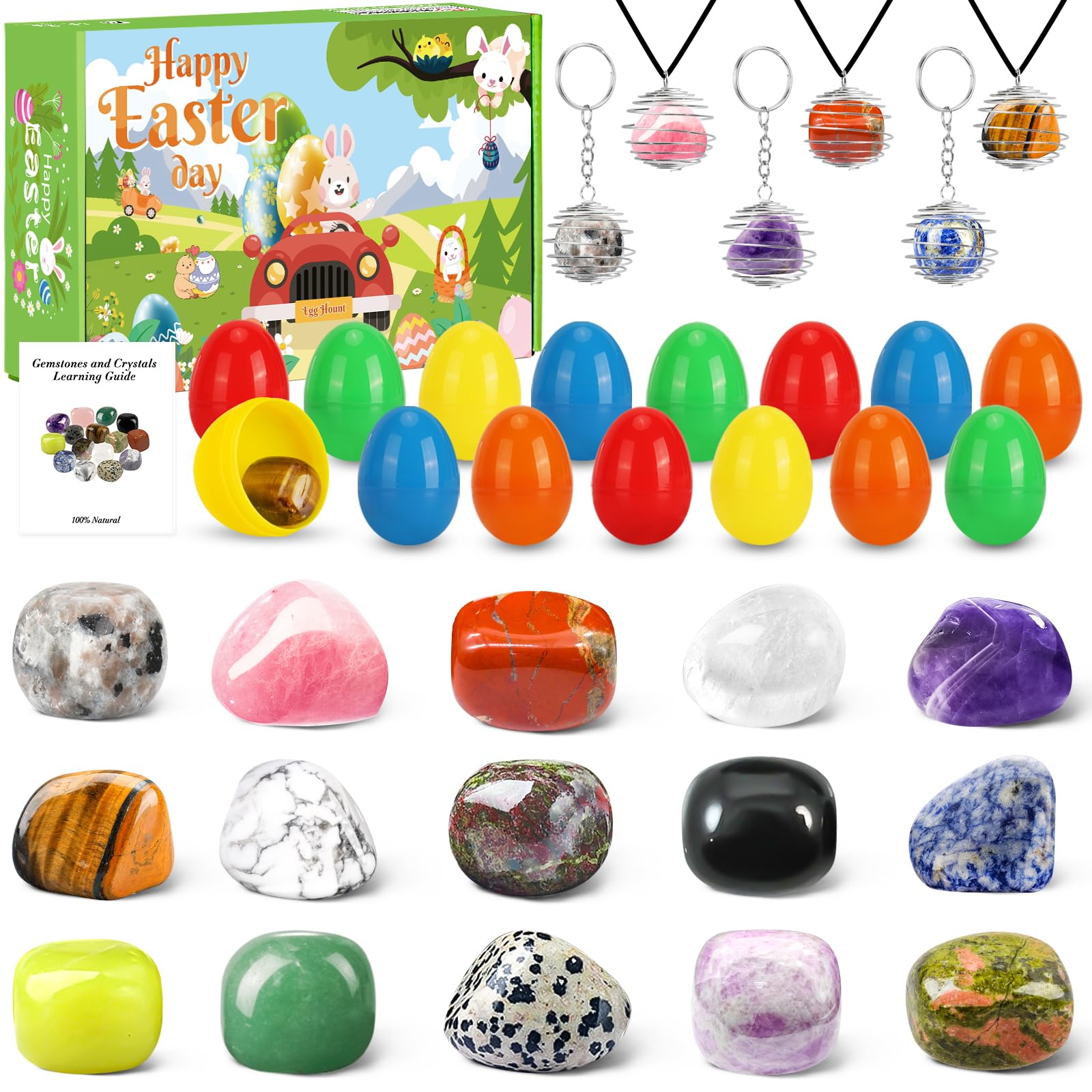 Foto 2 pulgar | Huevos De Pascua Prellenados Con Cristales De Piedras Preciosas De Ludmila, 15 Unidades - Venta Internacional.