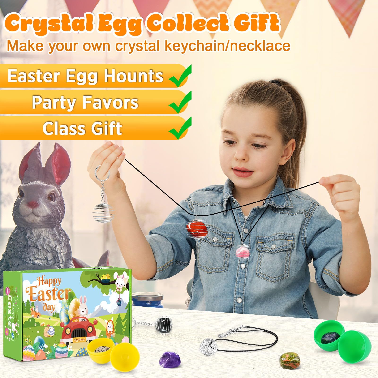 Foto 4 pulgar | Huevos De Pascua Prellenados Con Cristales De Piedras Preciosas De Ludmila, 15 Unidades - Venta Internacional.