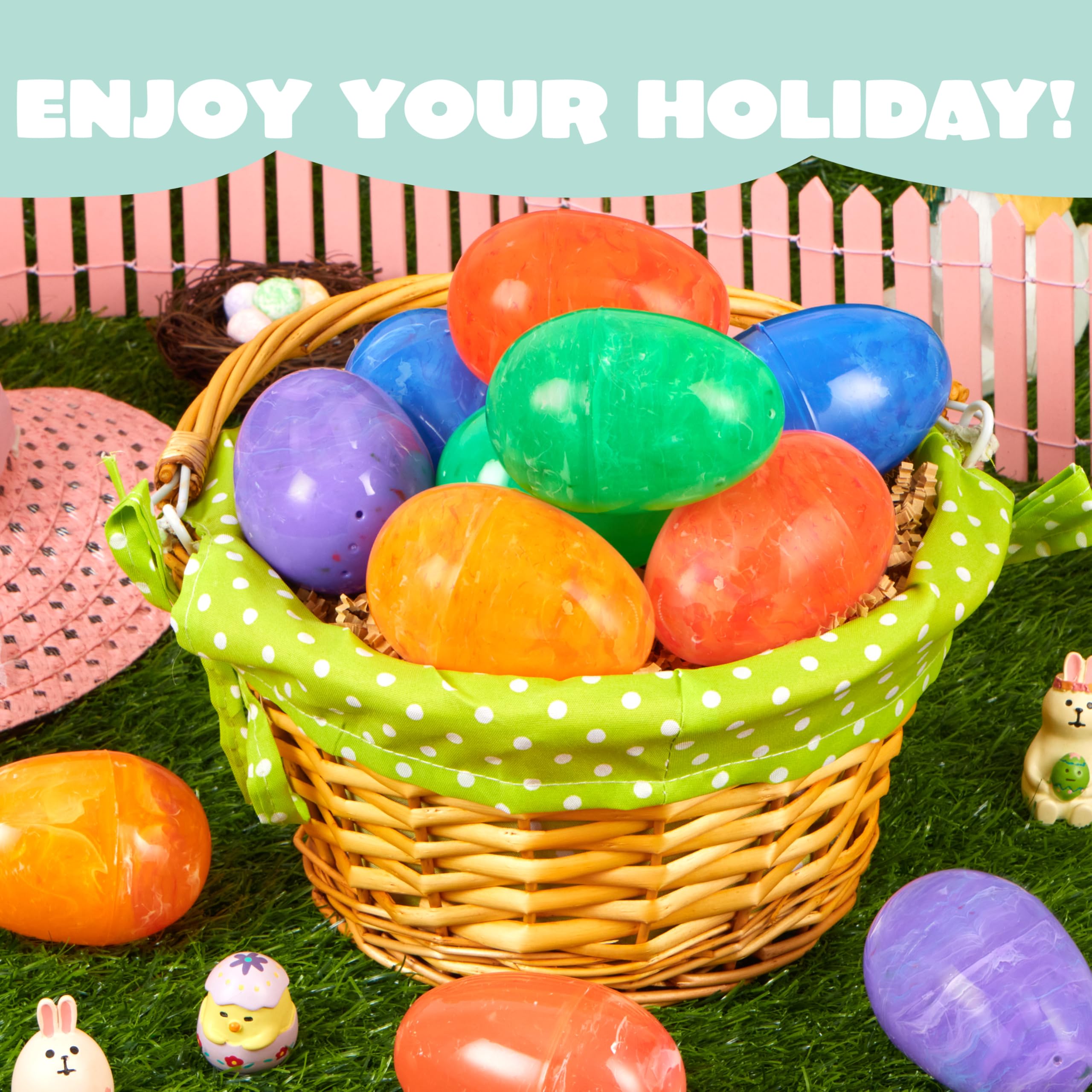 Foto 5 pulgar | Huevos De Pascua De Plástico Joyin Con Estampado Iridiscente, 30 Unidades, 8 Cm De Alto - Venta Internacional.