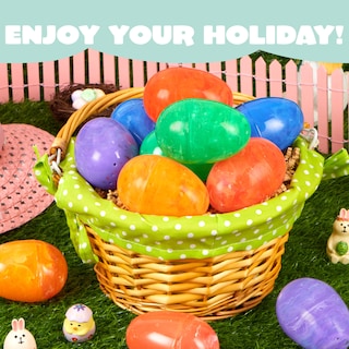 Foto 4 | Huevos De Pascua De Plástico Joyin Con Estampado Iridiscente, 30 Unidades, 8 Cm De Alto - Venta Internacional.