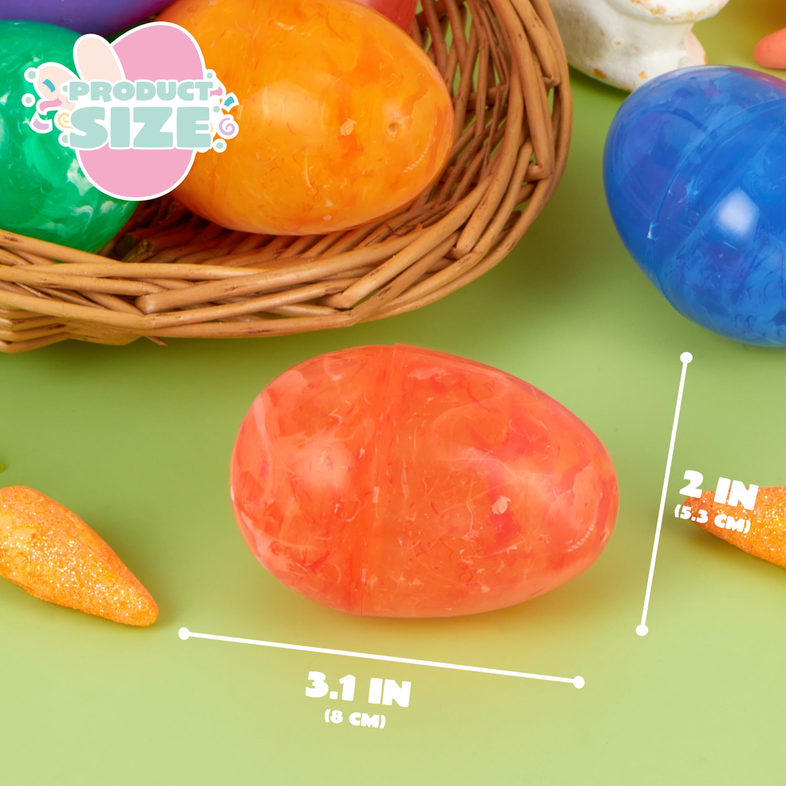 Foto 6 pulgar | Huevos De Pascua De Plástico Joyin Con Estampado Iridiscente, 30 Unidades, 8 Cm De Alto - Venta Internacional.