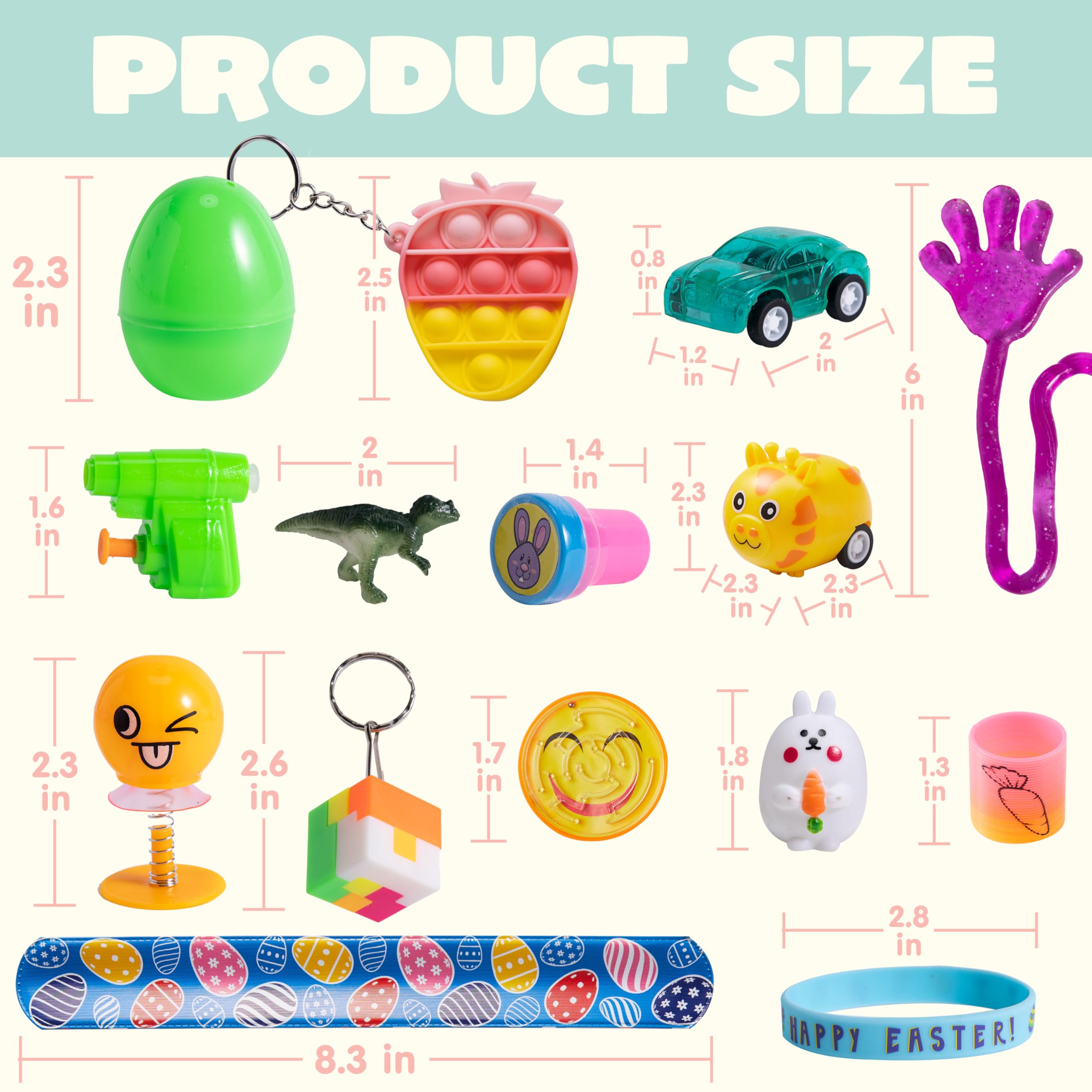 Foto 6 pulgar | Huevos De Pascua Precargados Joyin, 100 Unidades, Con Juguetes Novedosos - Venta Internacional.