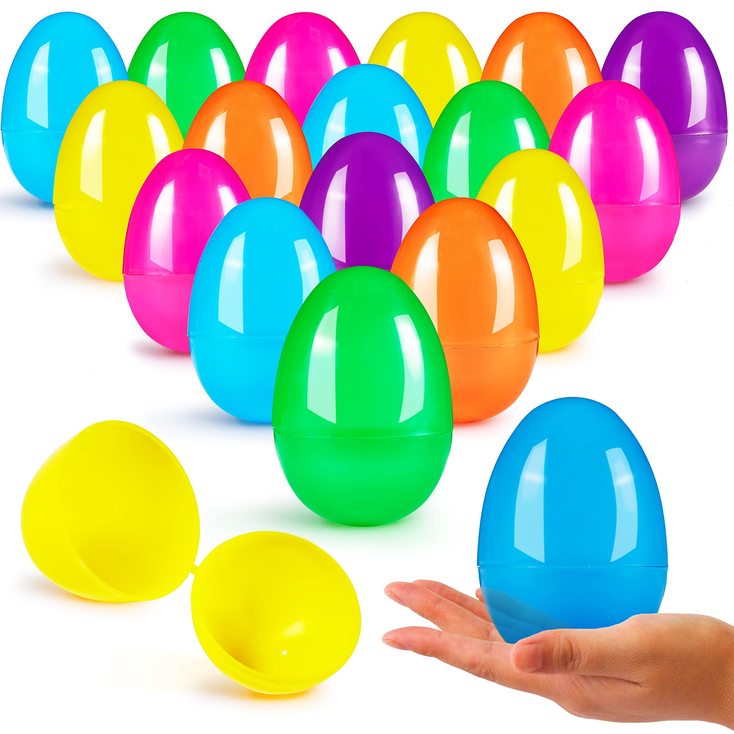 Huevos De Pascua De Plástico Joyin, 1000 Unidades, 8 Cm, Rellenables Con Bisagra - Venta Internacional.