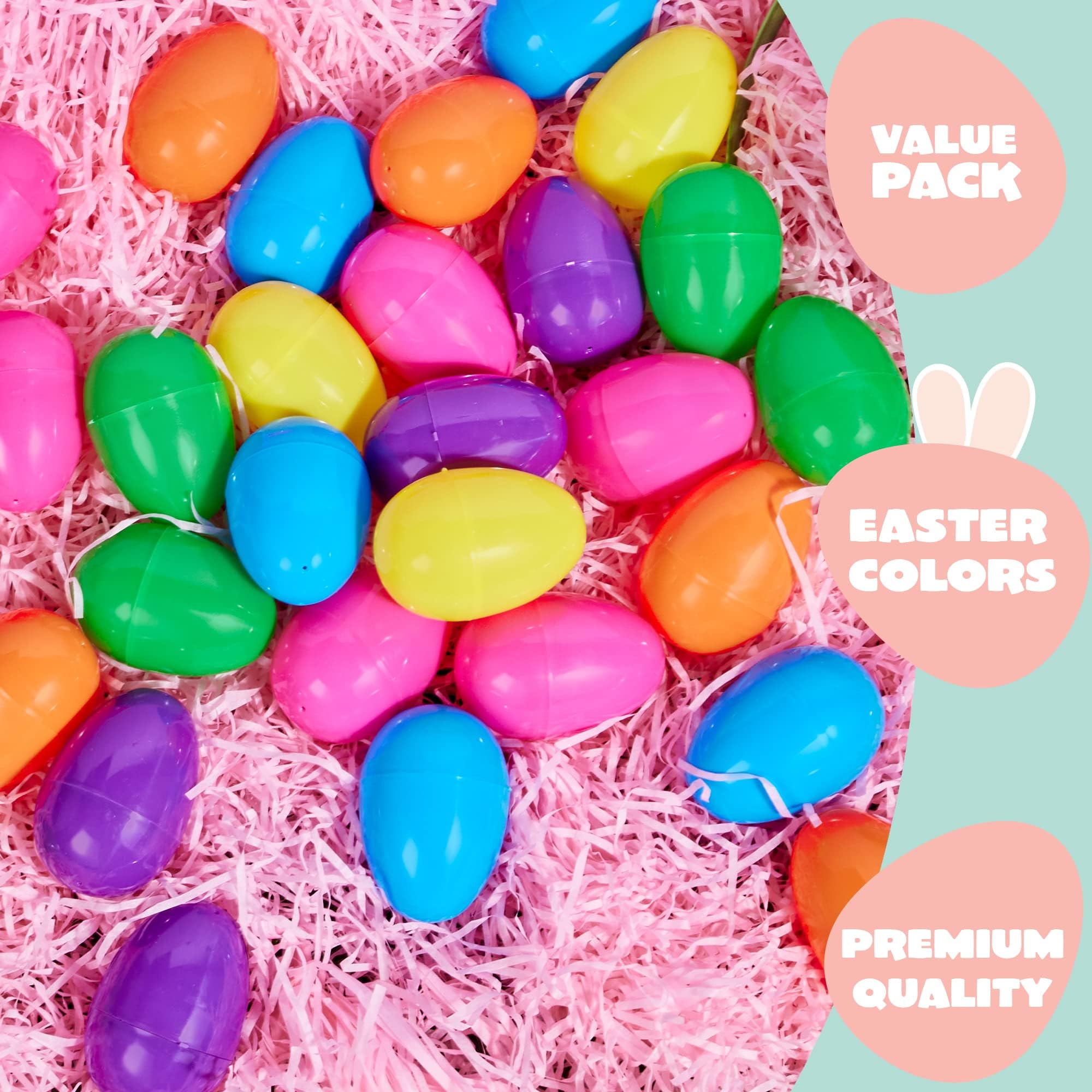 Foto 3 pulgar | Huevos De Pascua De Plástico Joyin, 1000 Unidades, 8 Cm, Rellenables Con Bisagra - Venta Internacional.