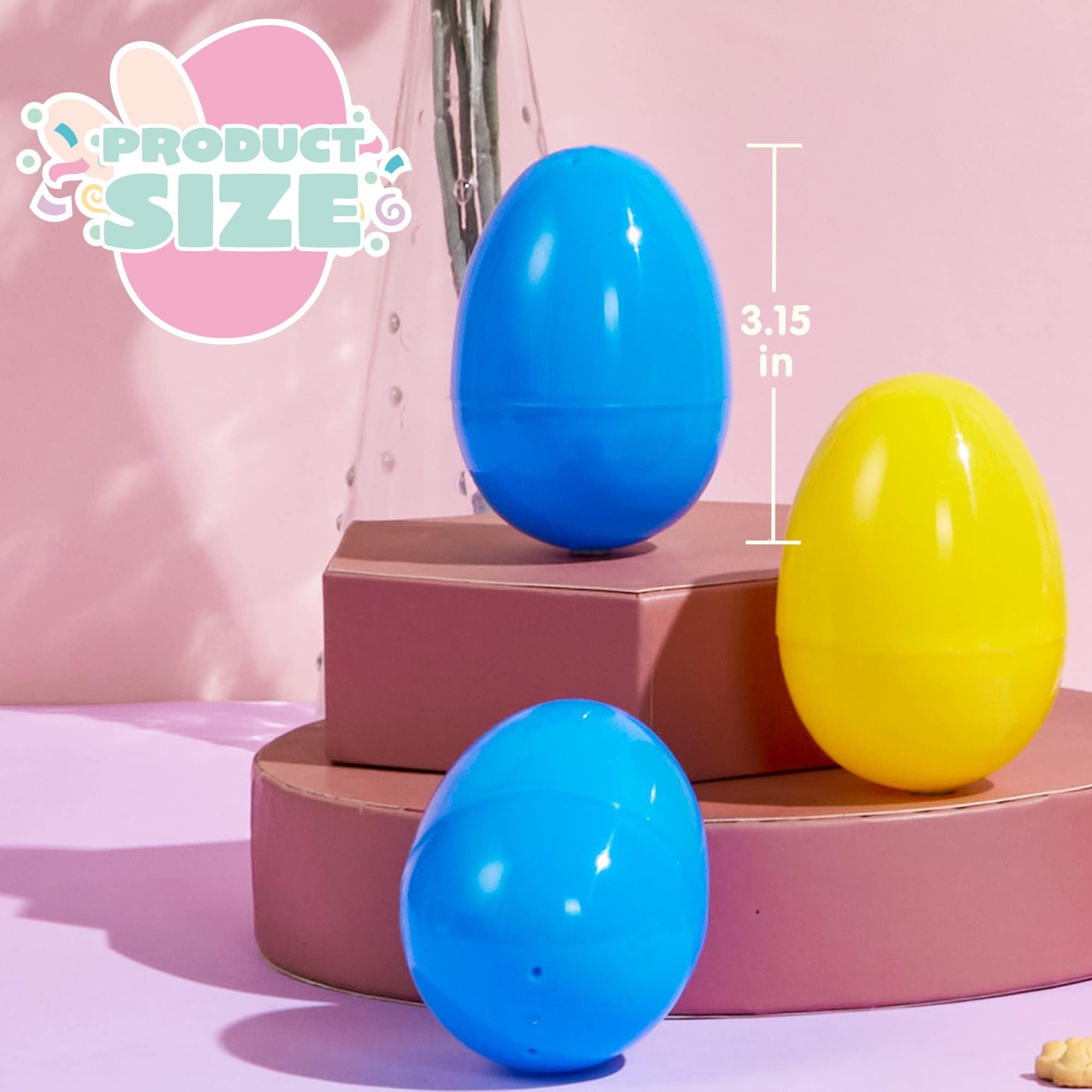 Foto 5 pulgar | Huevos De Pascua De Plástico Joyin, 1000 Unidades, 8 Cm, Rellenables Con Bisagra - Venta Internacional.