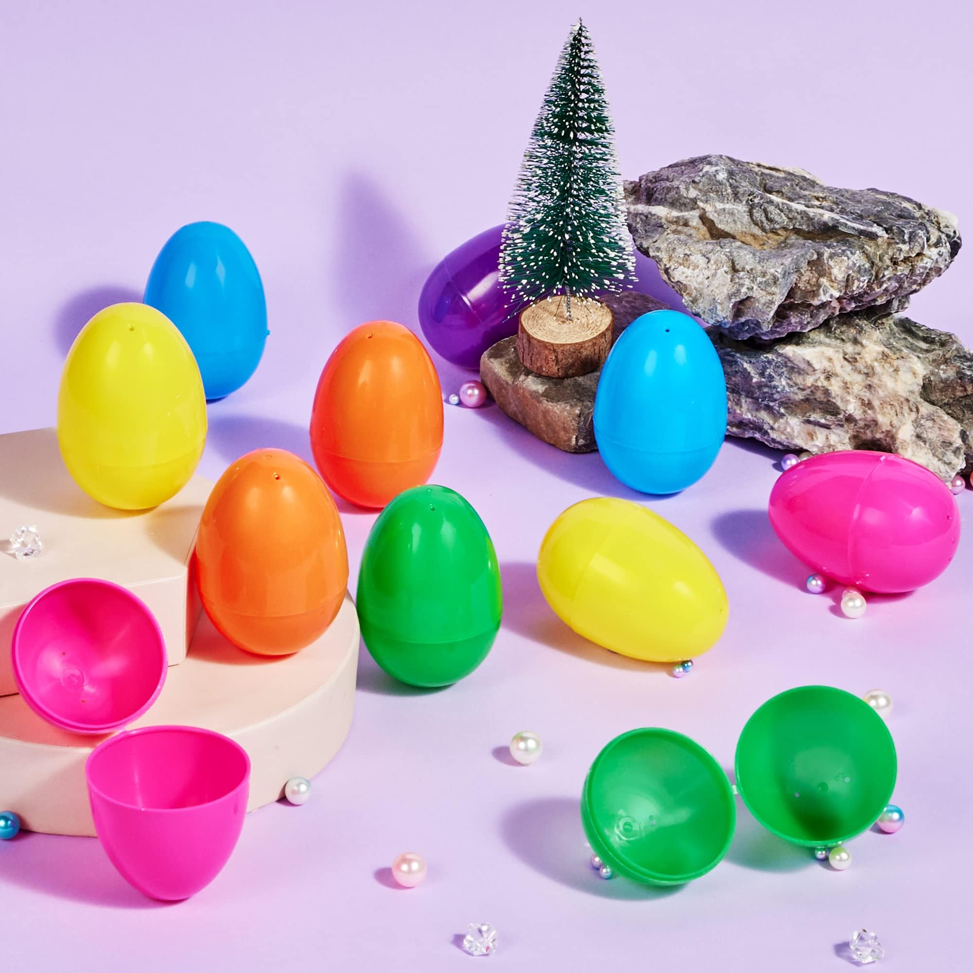Foto 8 pulgar | Huevos De Pascua De Plástico Joyin, 1000 Unidades, 8 Cm, Rellenables Con Bisagra - Venta Internacional.