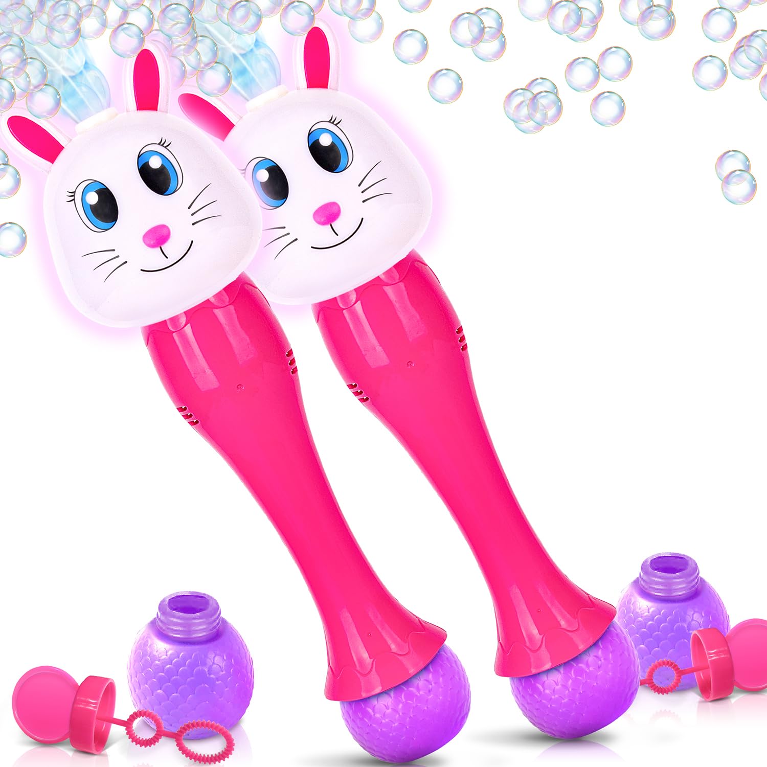 Foto 2 pulgar | Bubble Wands Artcreativity Light Up Bunny Easter Set De 2 - Venta Internacional.