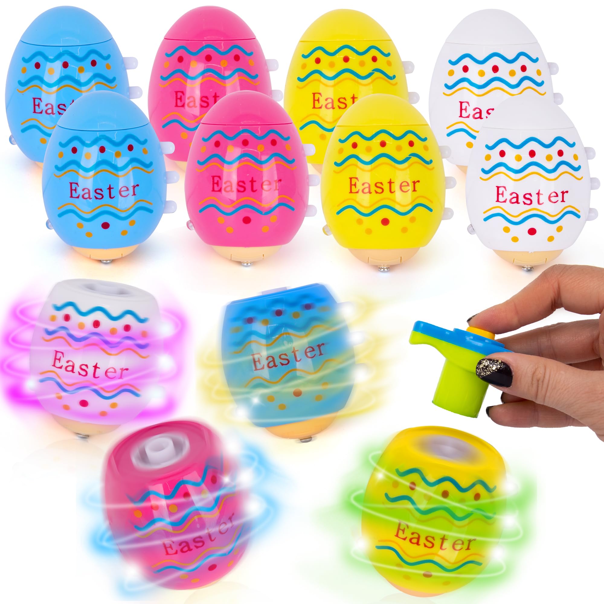 Foto 1 | Set De 12 Peoncillos Con Forma De Huevo De Pascua Artcreativity Para Niños - Venta Internacional.