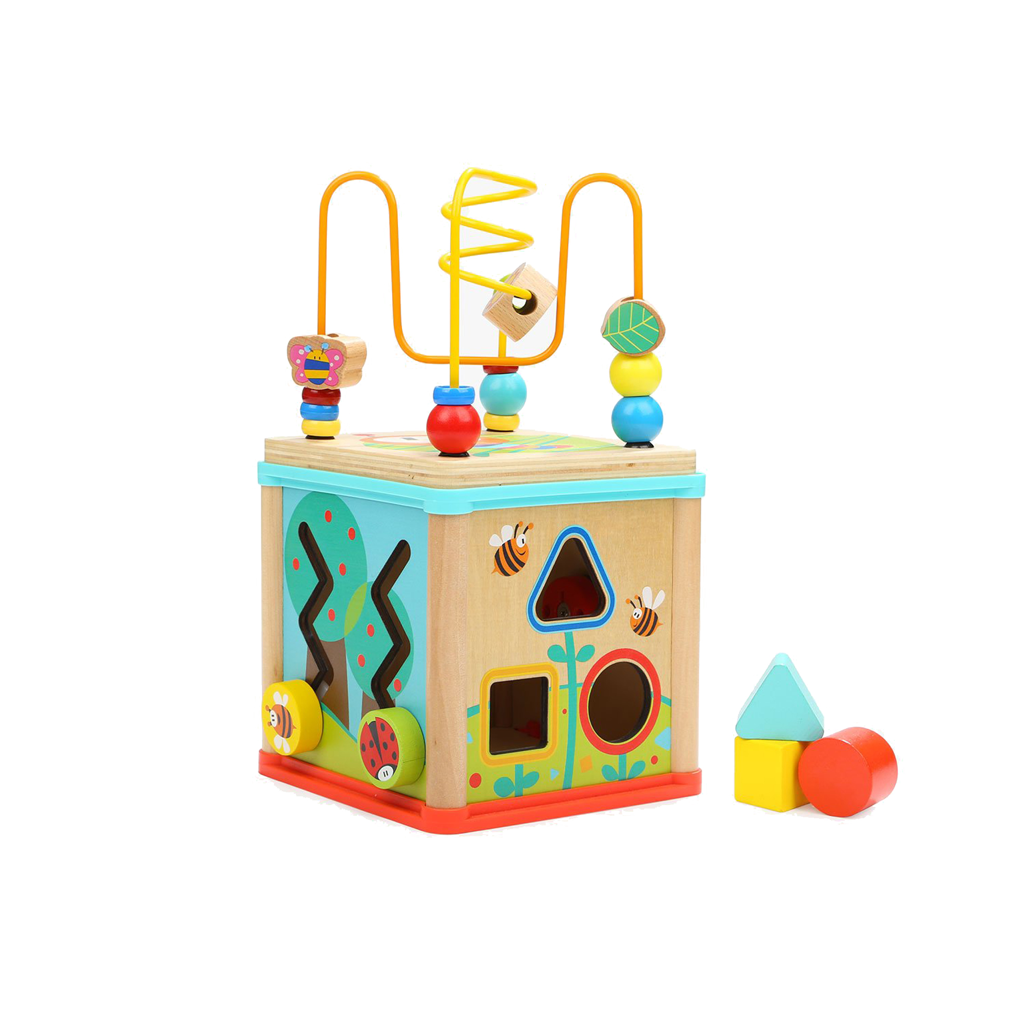 Juego Didáctico de Cubo para Jardín 5 en 1 Topbright Multicolor