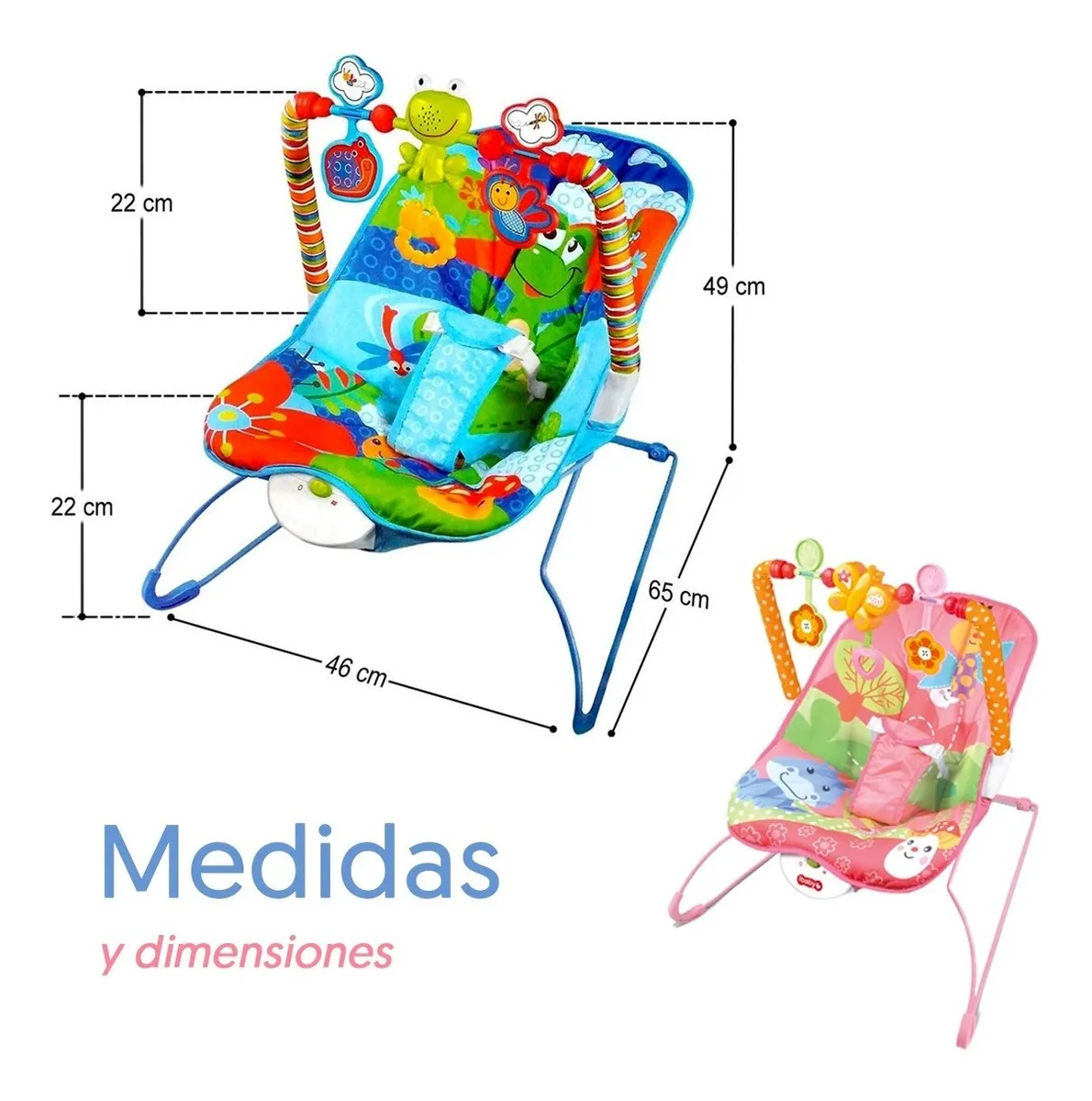 Foto 3 pulgar | Mecedora para Bebé Malubero Multicolor Musical con Juegos