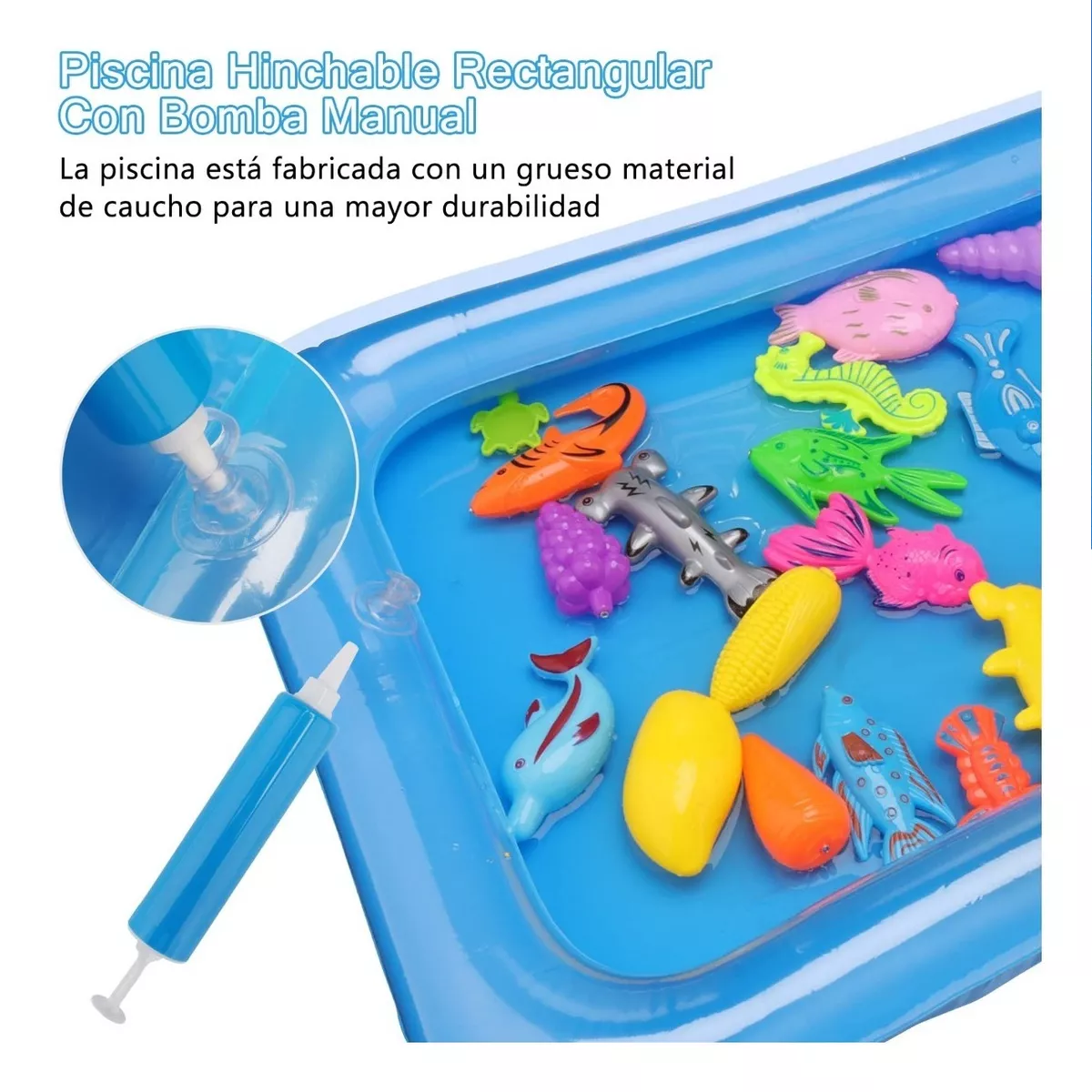 Foto 5 pulgar | Juego de Pesca BELUG Piscina para Niños Pequeños 41 Piezas Multicolor