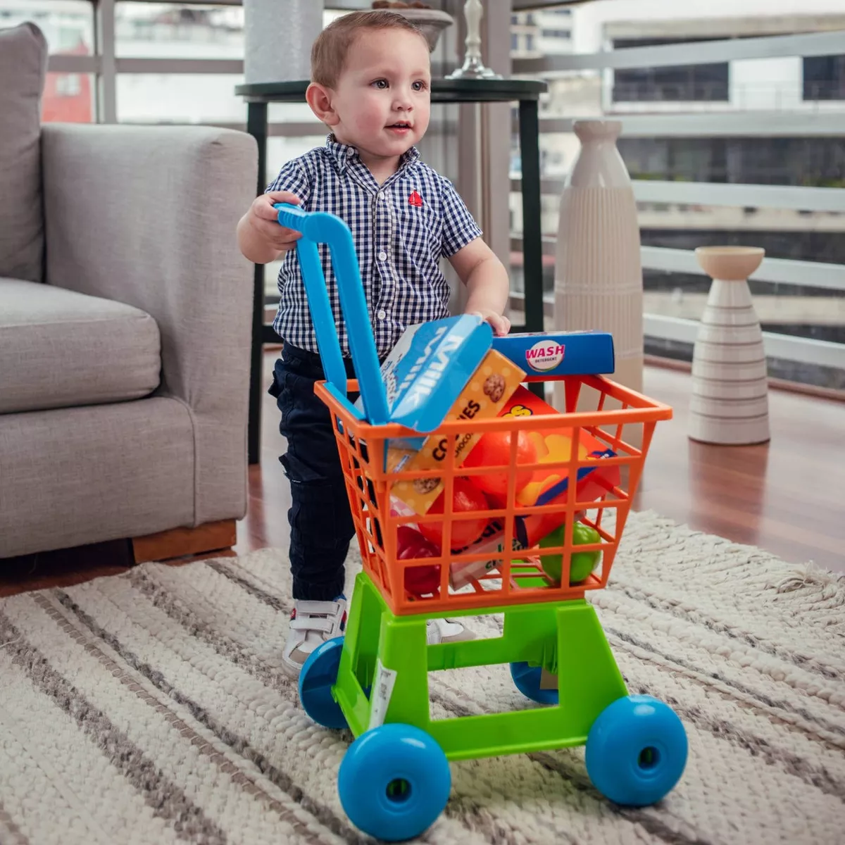 Foto 9 pulgar | Carrito de Supermercado Prinsel Trolley con Accesorios