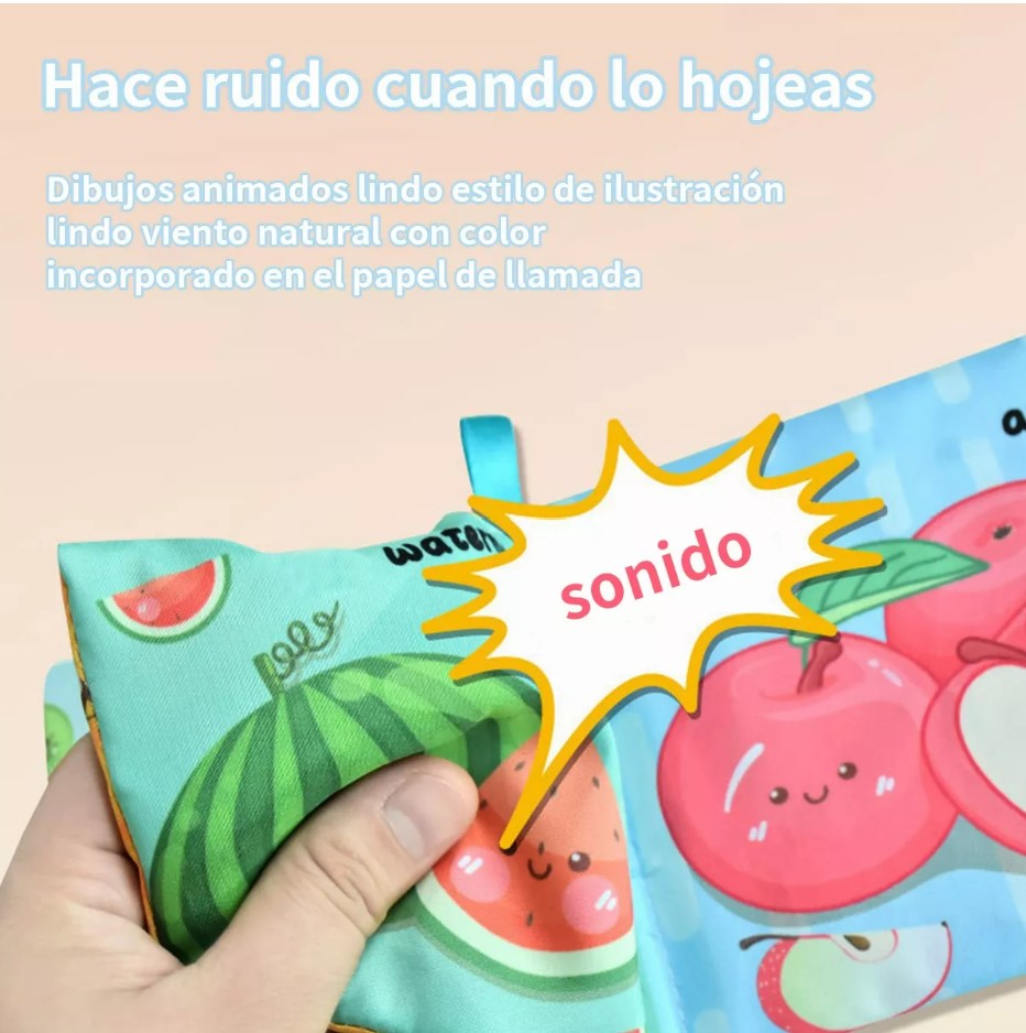Foto 5 pulgar | Libros Bebe Texturas Educativo 6pzas T