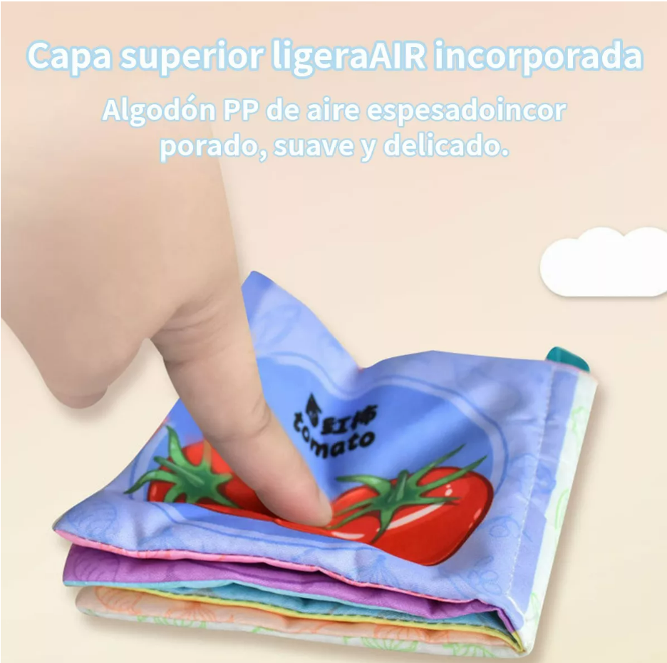 Foto 6 pulgar | Libros Bebe Texturas Educativo 6pzas T