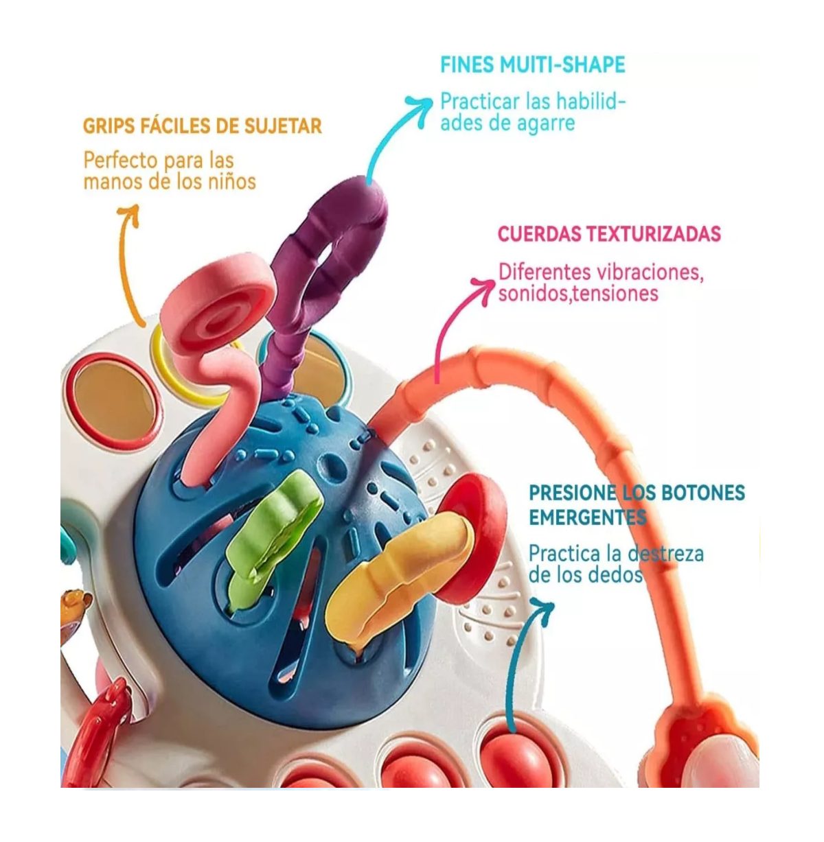 Foto 7 pulgar | Juguete Sensorial Belug Infantil