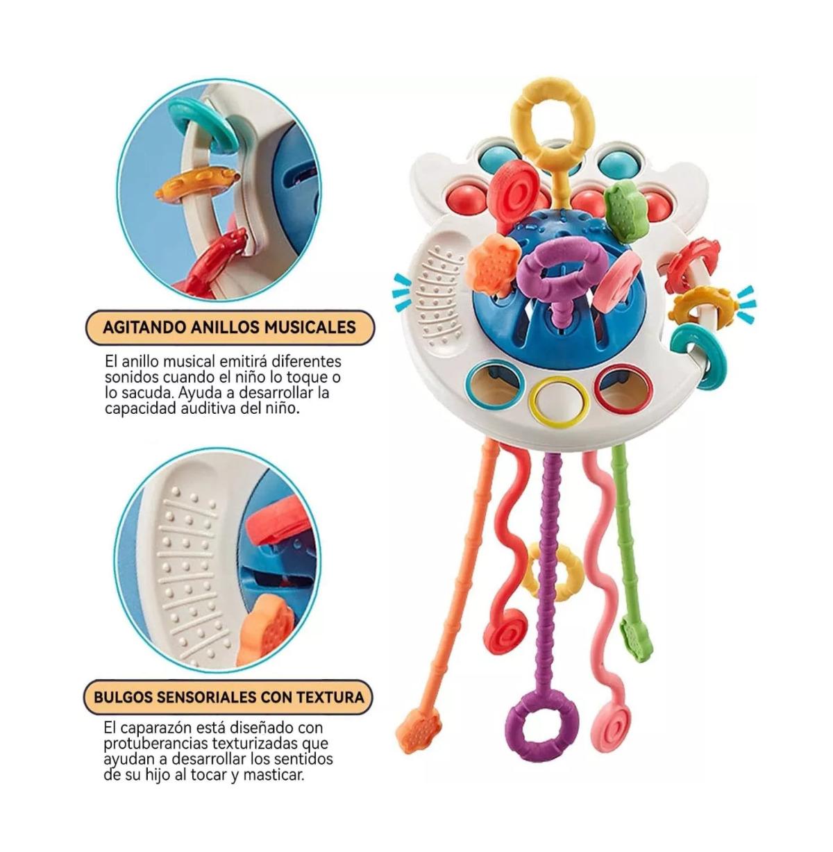 Foto 3 pulgar | Juguete Sensorial de Silicona para Niños