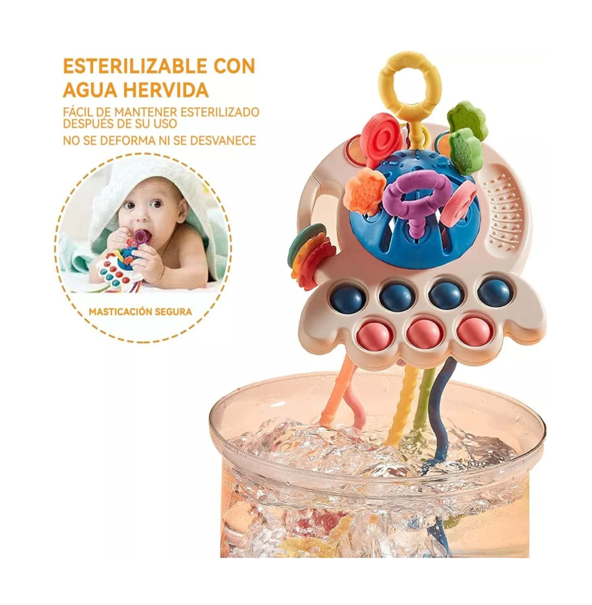 Foto 4 pulgar | Juguete Sensorial de Silicona para Niños