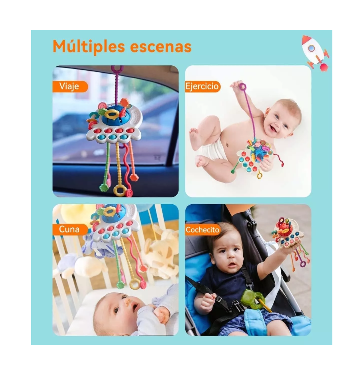 Foto 5 pulgar | Juguete Sensorial de Silicona para Niños