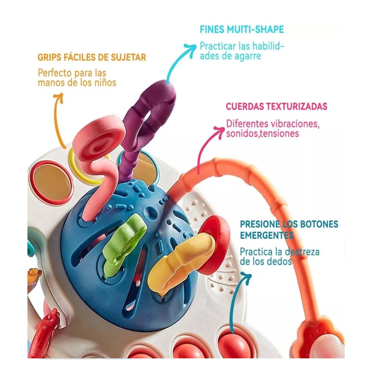 Foto 7 pulgar | Juguete Sensorial de Silicona para Niños