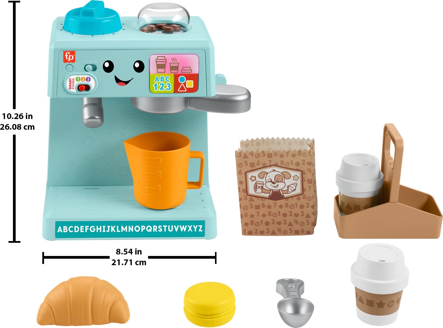 Foto 6 | Cafetera de Juguete Fisher-price Laugh & Learn para Niños Pequeños - Venta Internacional
