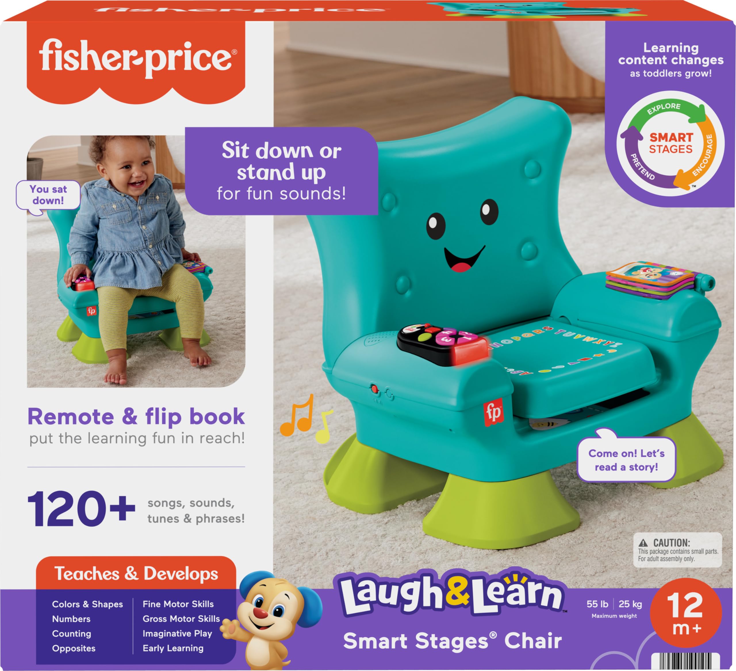 Foto 7 pulgar | Juguete De Aprendizaje Para Niños Pequeños Fisher-price Laugh & Learn Silla Verde - Venta Internacional