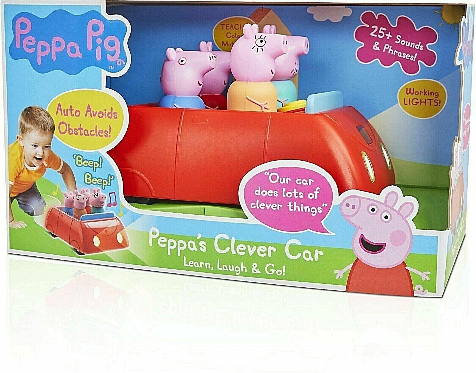 Coche Interactivo para Preescolar Peppa Pig Clever Con Luces - Venta Internacional