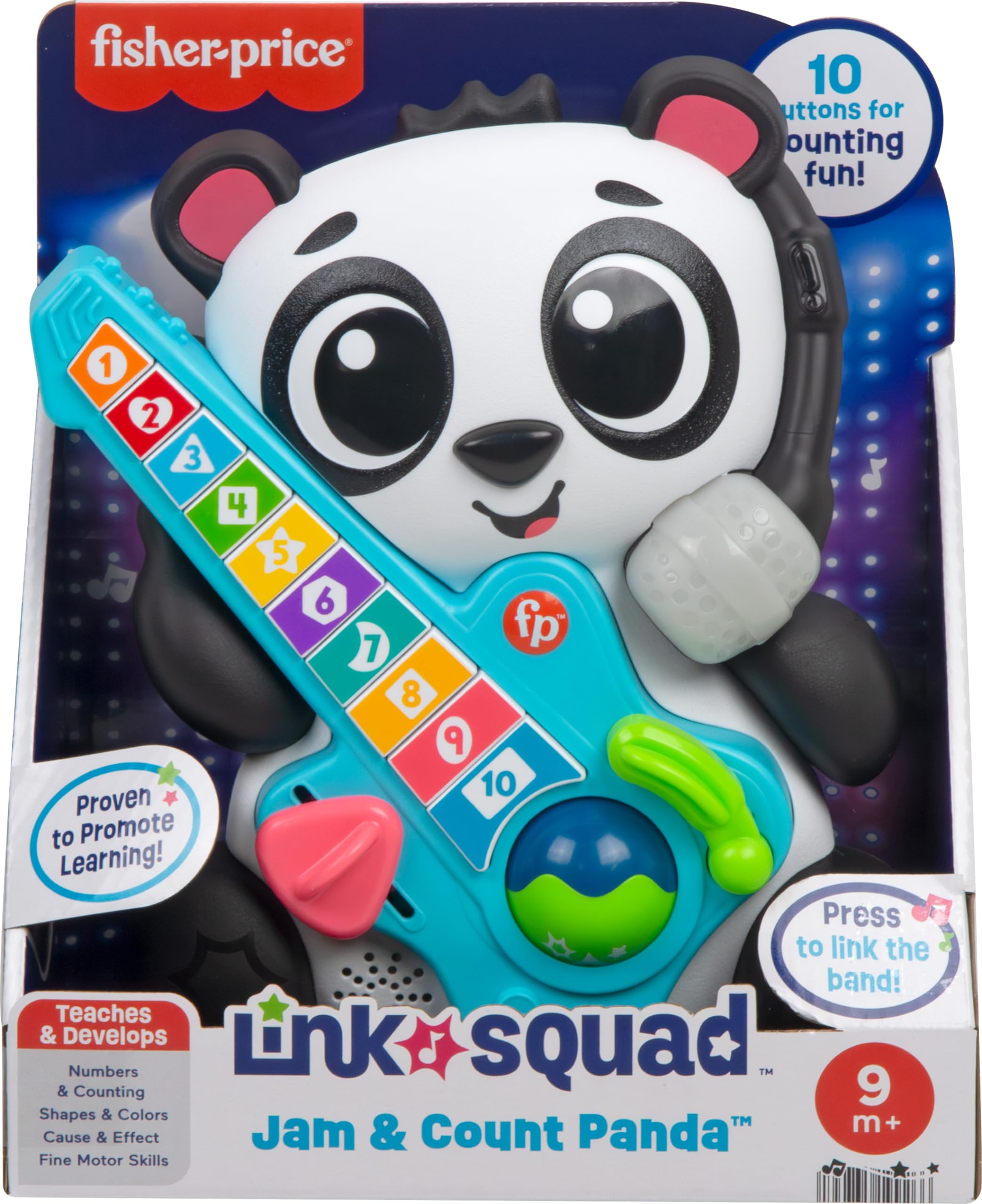 Foto 7 pulgar | Juguete Didáctico Fisher-price Link Squad Jam & Count Panda - Venta Internacional