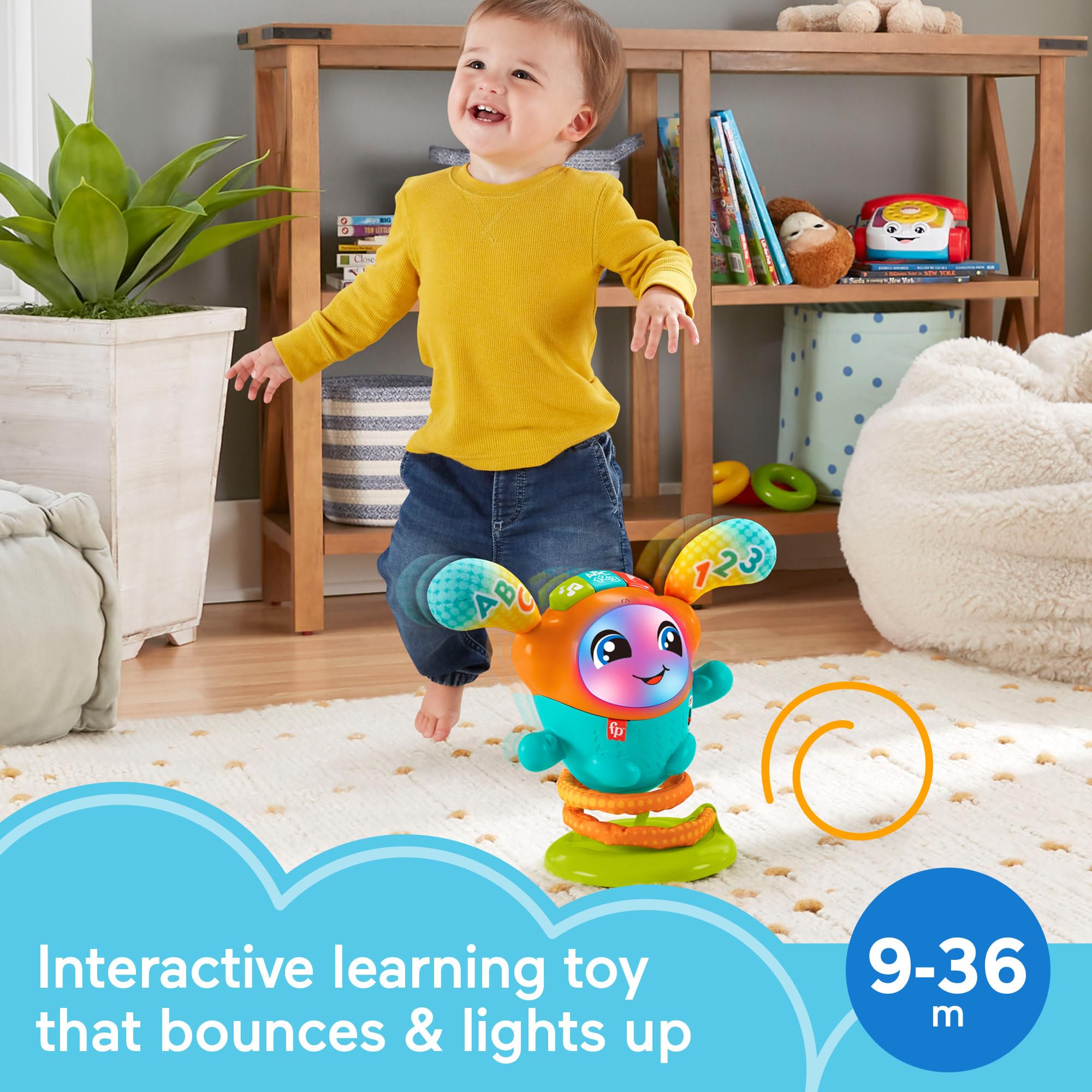 Foto 2 | Juguete Didáctico De Fisher-price Dj Bouncin' Beats Durante Más De 9 Meses - Venta Internacional.