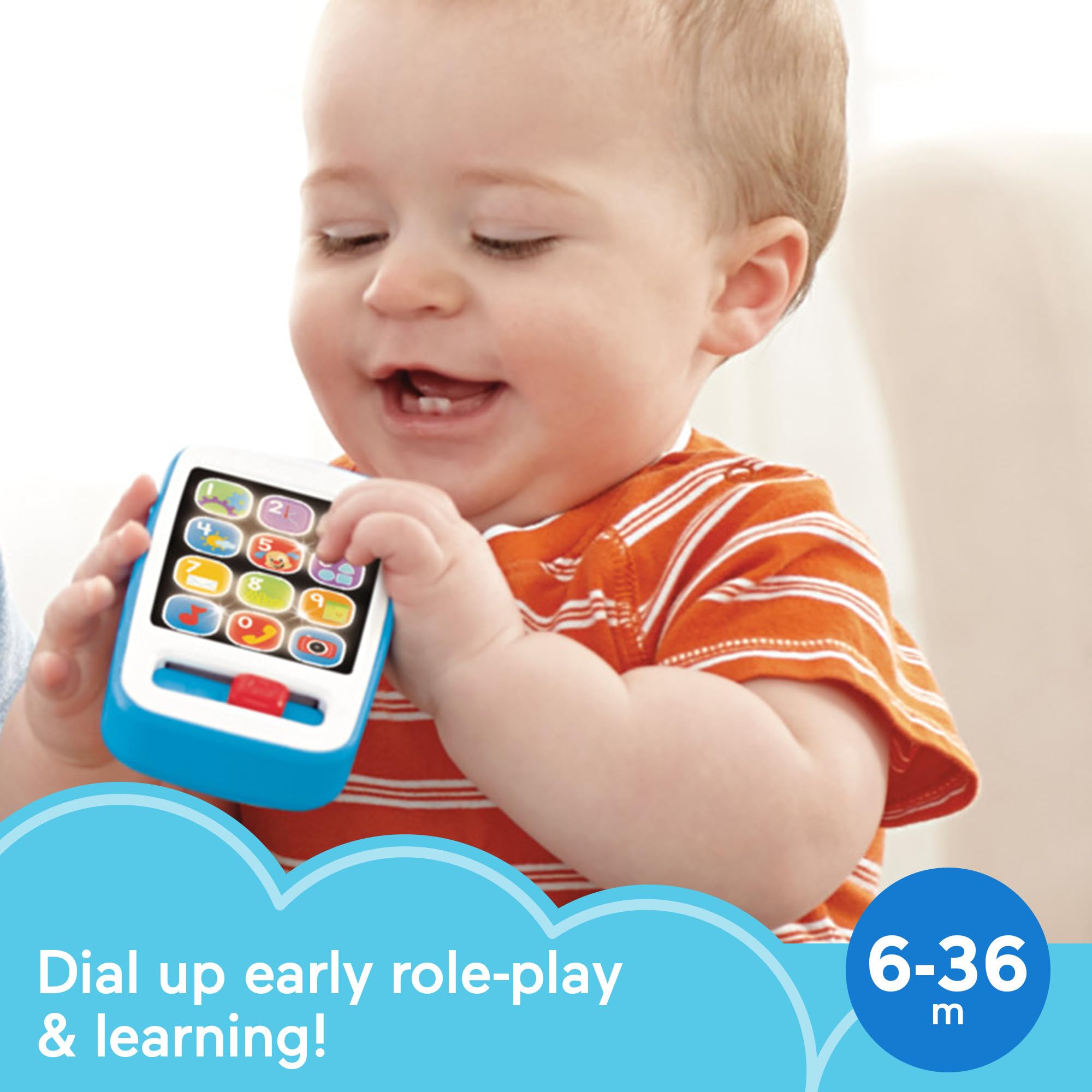 Foto 3 pulgar | Teléfono Inteligente Toy Fisher-price Azul Con Más De 30 Canciones De 6 A 36 Meses - Venta Internacional.