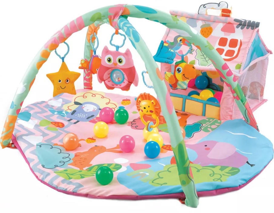Foto 2 pulgar | Gimnasio para Bebe  Starkids Happy Space Casita Rosa