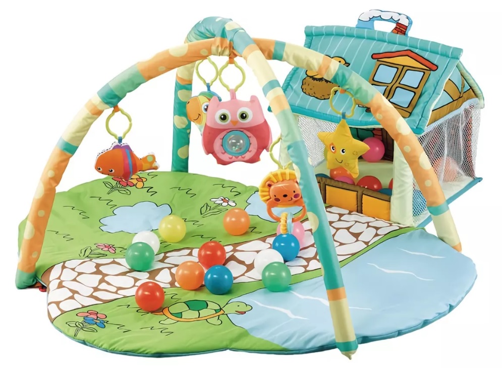 Foto 2 pulgar | Gimnasio para Bebe Starkids Happy Space Casita Verde