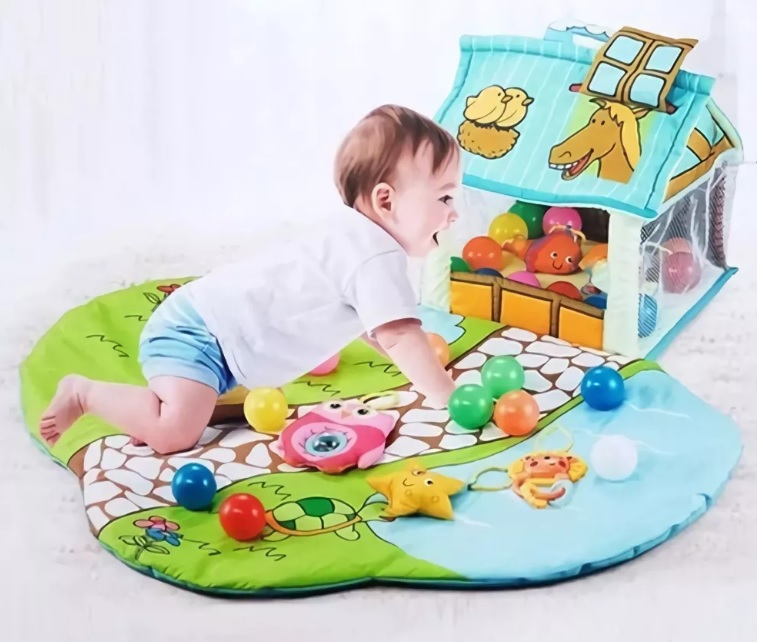 Foto 4 pulgar | Gimnasio para Bebe Starkids Happy Space Casita Verde
