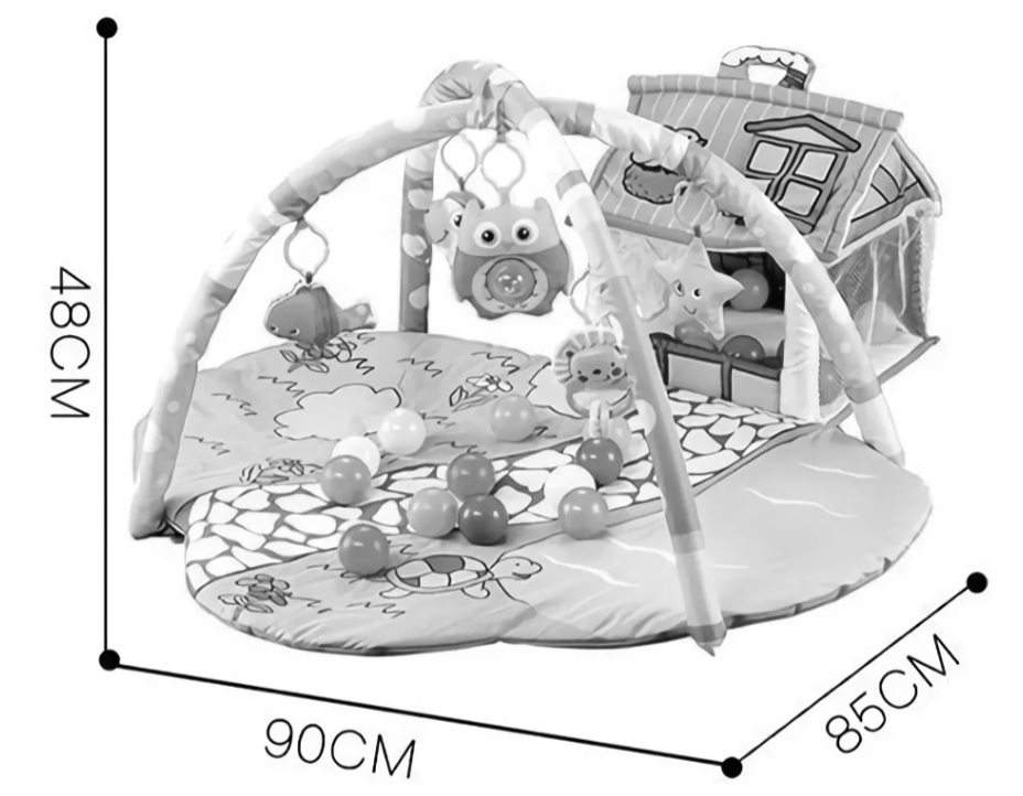 Foto 6 pulgar | Gimnasio para Bebe Starkids Happy Space Casita Verde