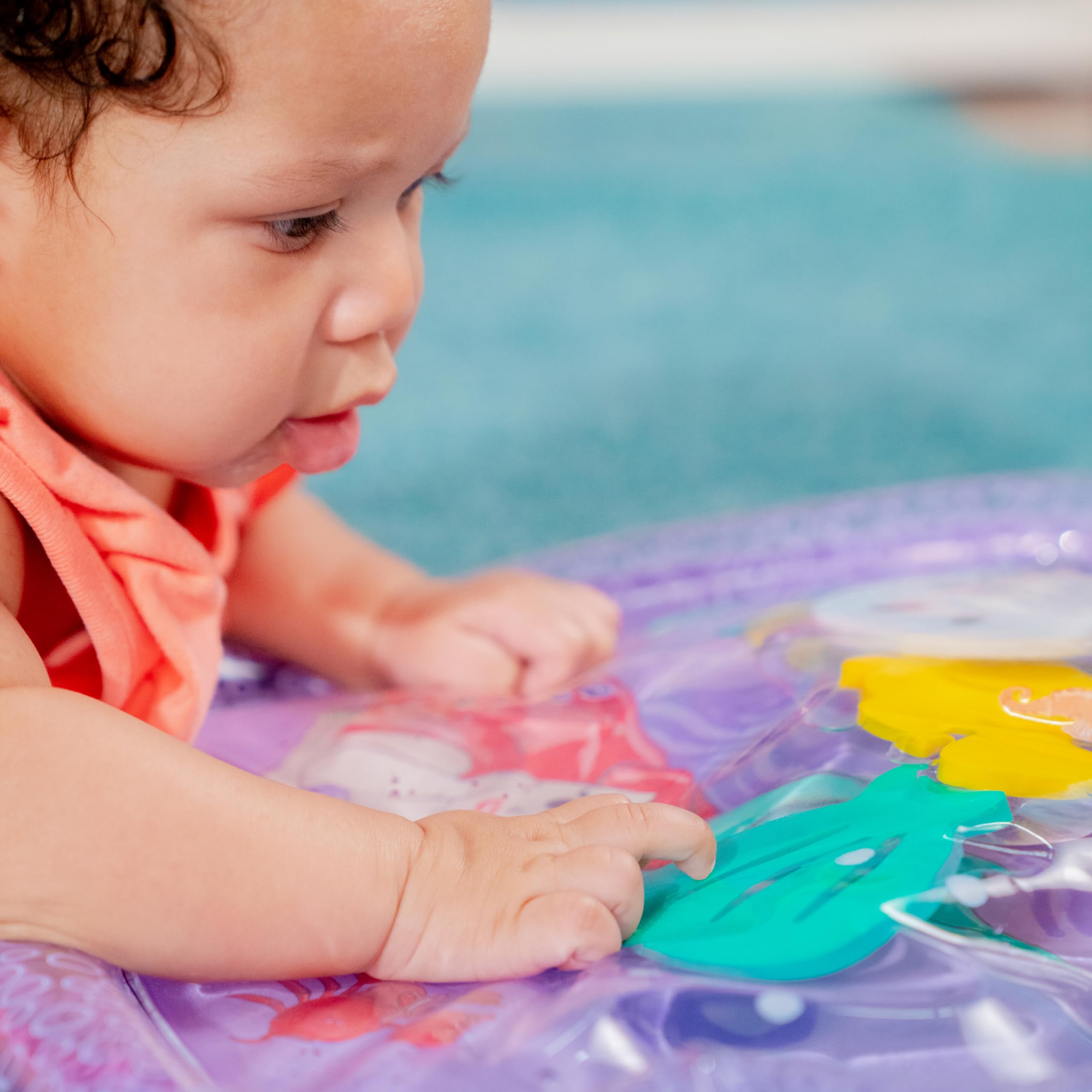 Foto 7 pulgar | Alfombrilla De Agua Tummy Time Bright Starts Con Diseño De La Princesa Ariel De Disney - Venta Internacional.