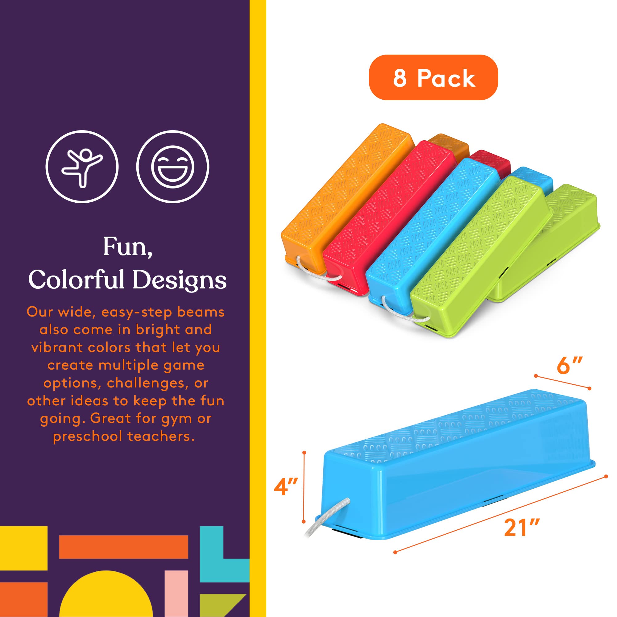 Foto 3 pulgar | Juego De 8 Barras De Equilibrio Stepping Stones Special Supplies Para Niños - Venta Internacional.