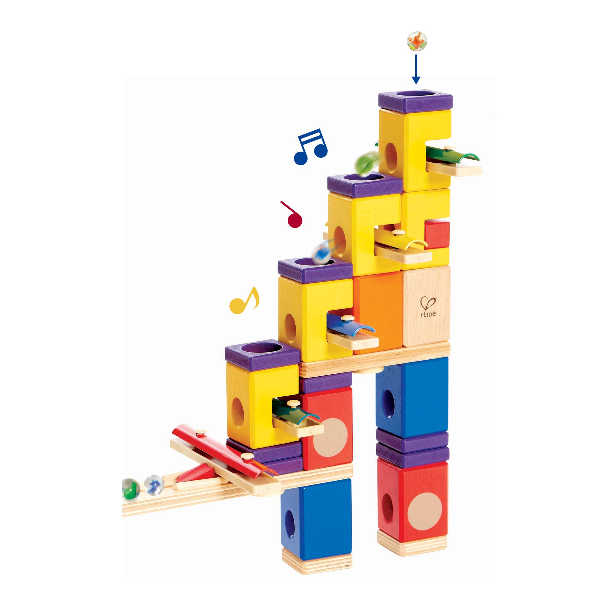 Foto 2 | Juguete De Construcción Marble Run Hape Quadrilla Music Motion - Venta Internacional.