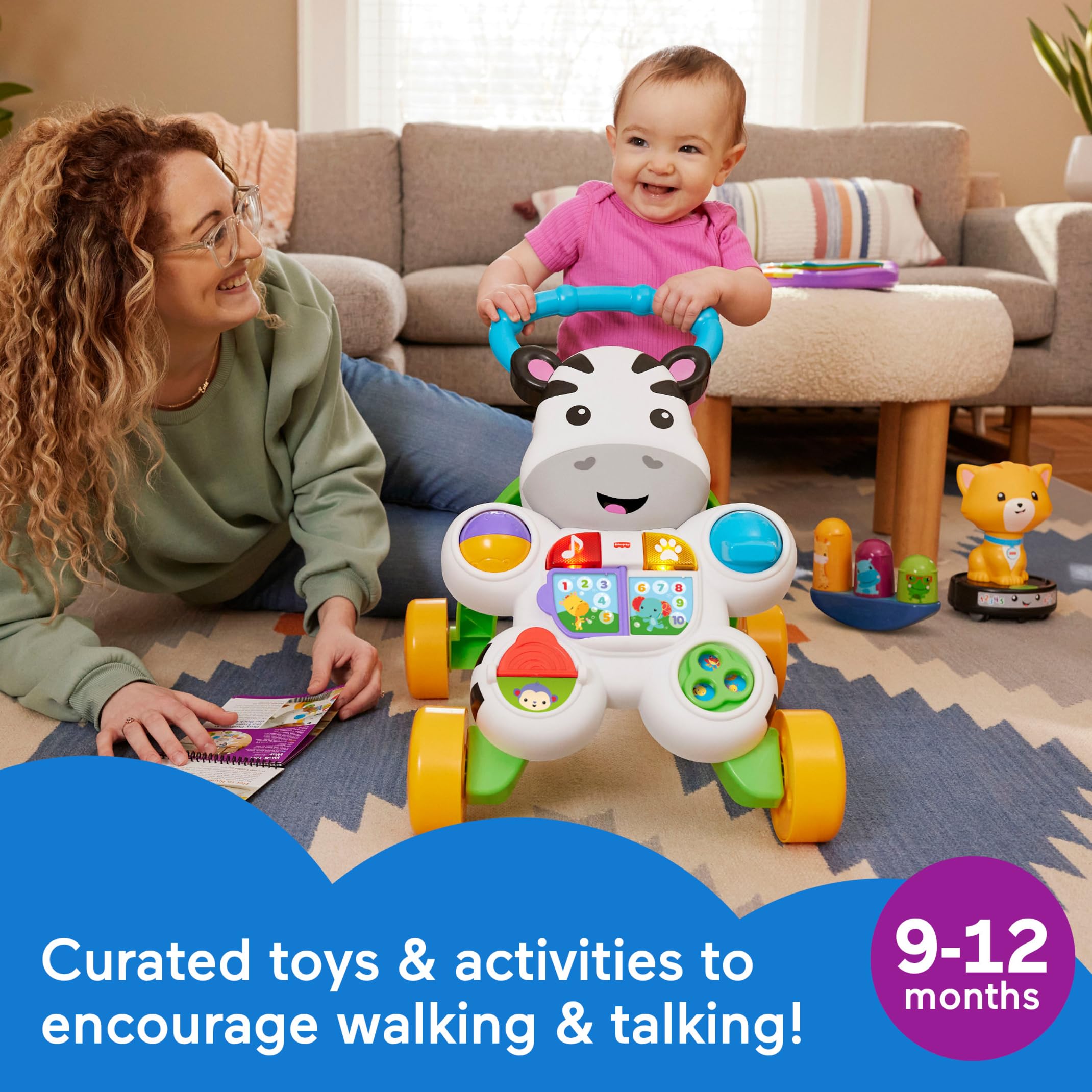 Foto 3 pulgar | Juega A Let's Walk & Talk De Kit Fisher-price Durante Más De 9 Meses - Venta Internacional.