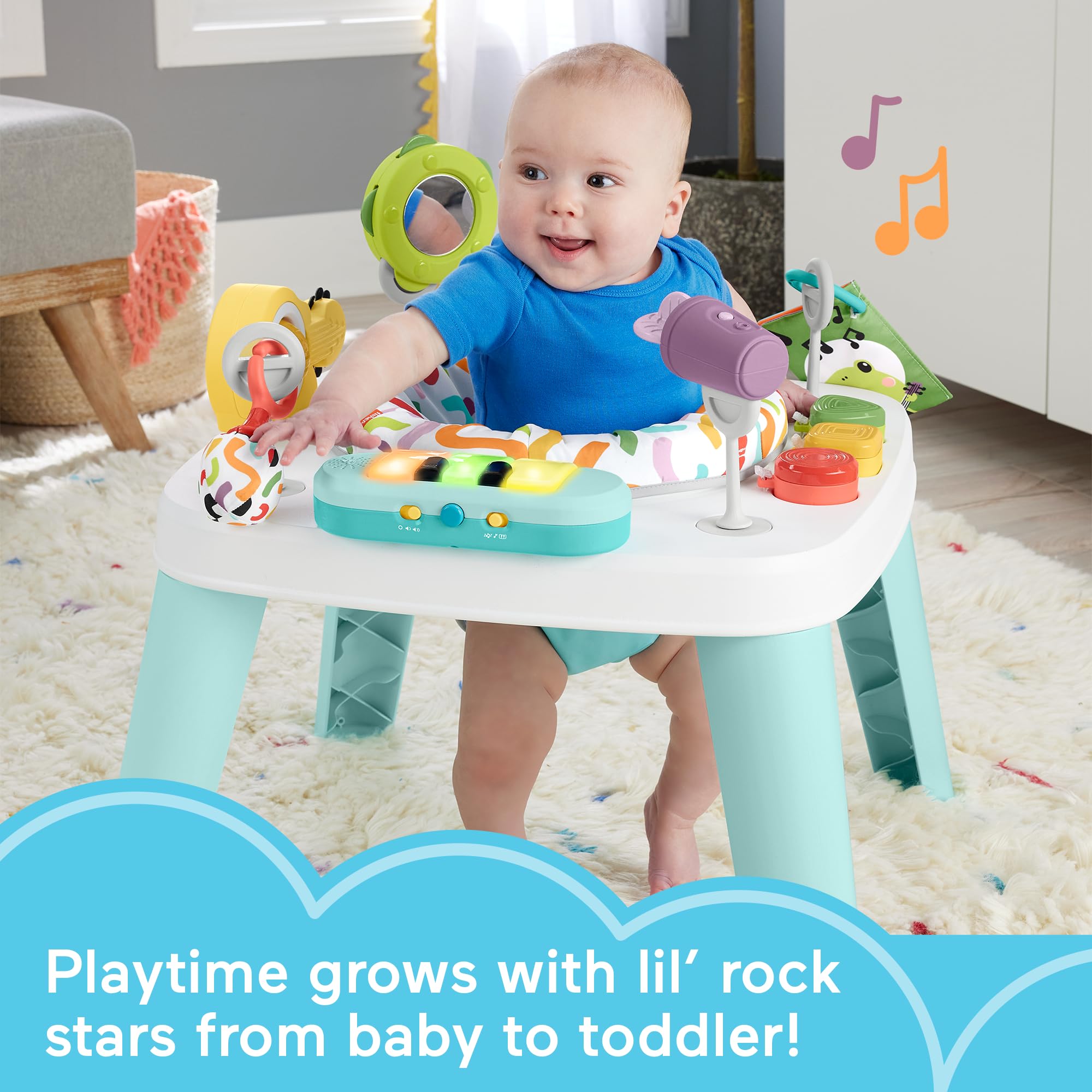 Foto 3 pulgar | Jumperoo Para Bebés Fisher-price Animal Wonders Con Juguetes - Venta Internacional.